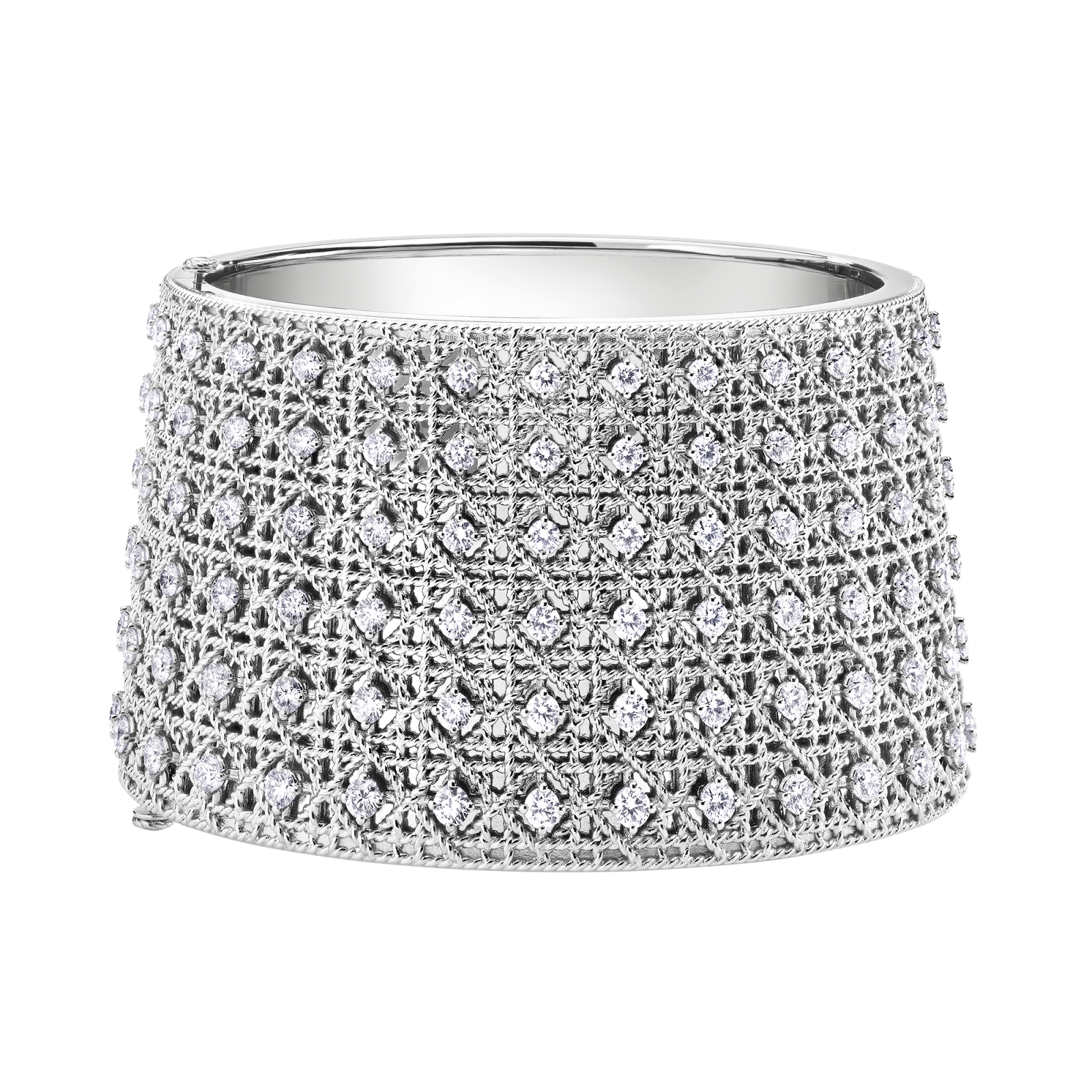 MY DIOR CUFF, White gold and diamonds