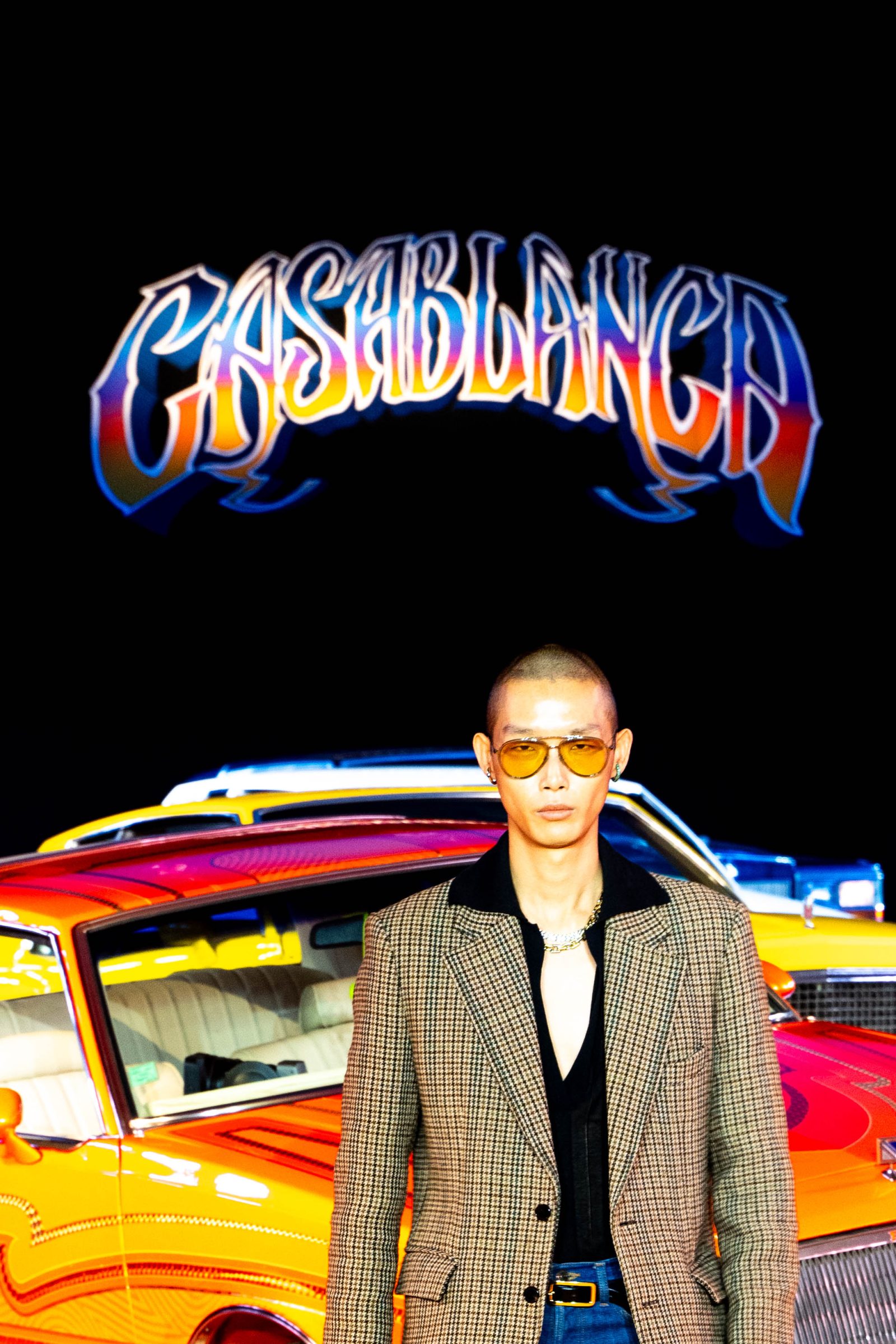 Casablanca unveiled its Spring-Summer 2025 collection inspired by the spirit of LA during Paris Fashion Week (Image: Edward Wendt)