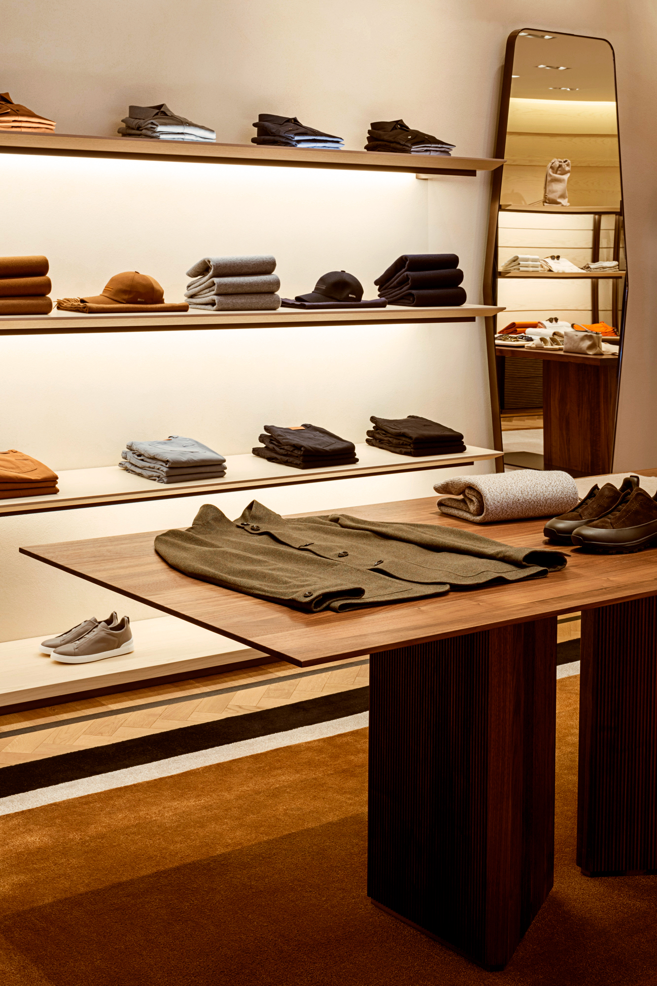 The latest ZEGNA collection showcases a wardrobe presented in earth tones (Image: ZEGNA)