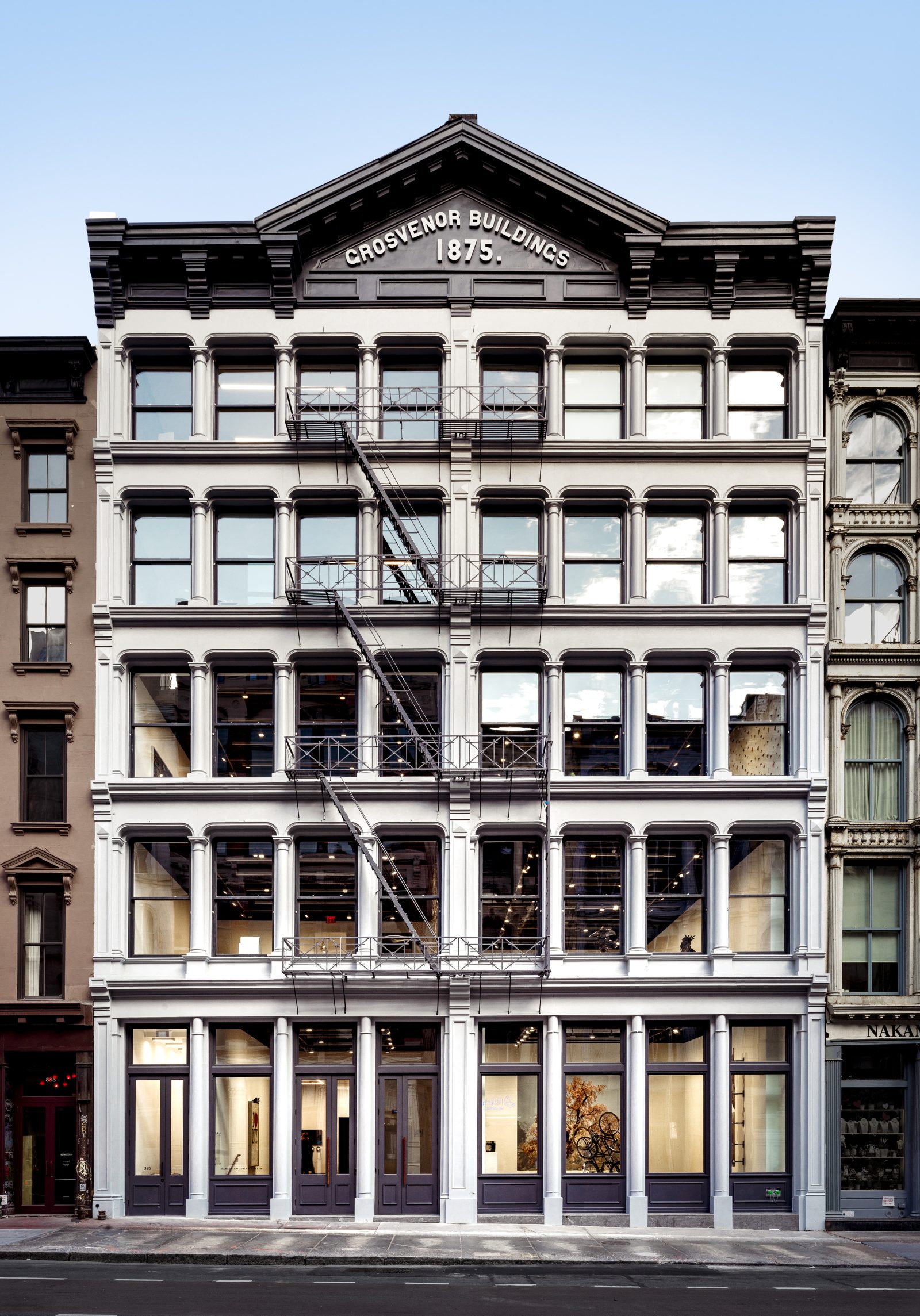 Marian Goodman Gallery's new flagship at the Grosvenor Building, 385 Broadway, New York. Photo: Alex Yudzon