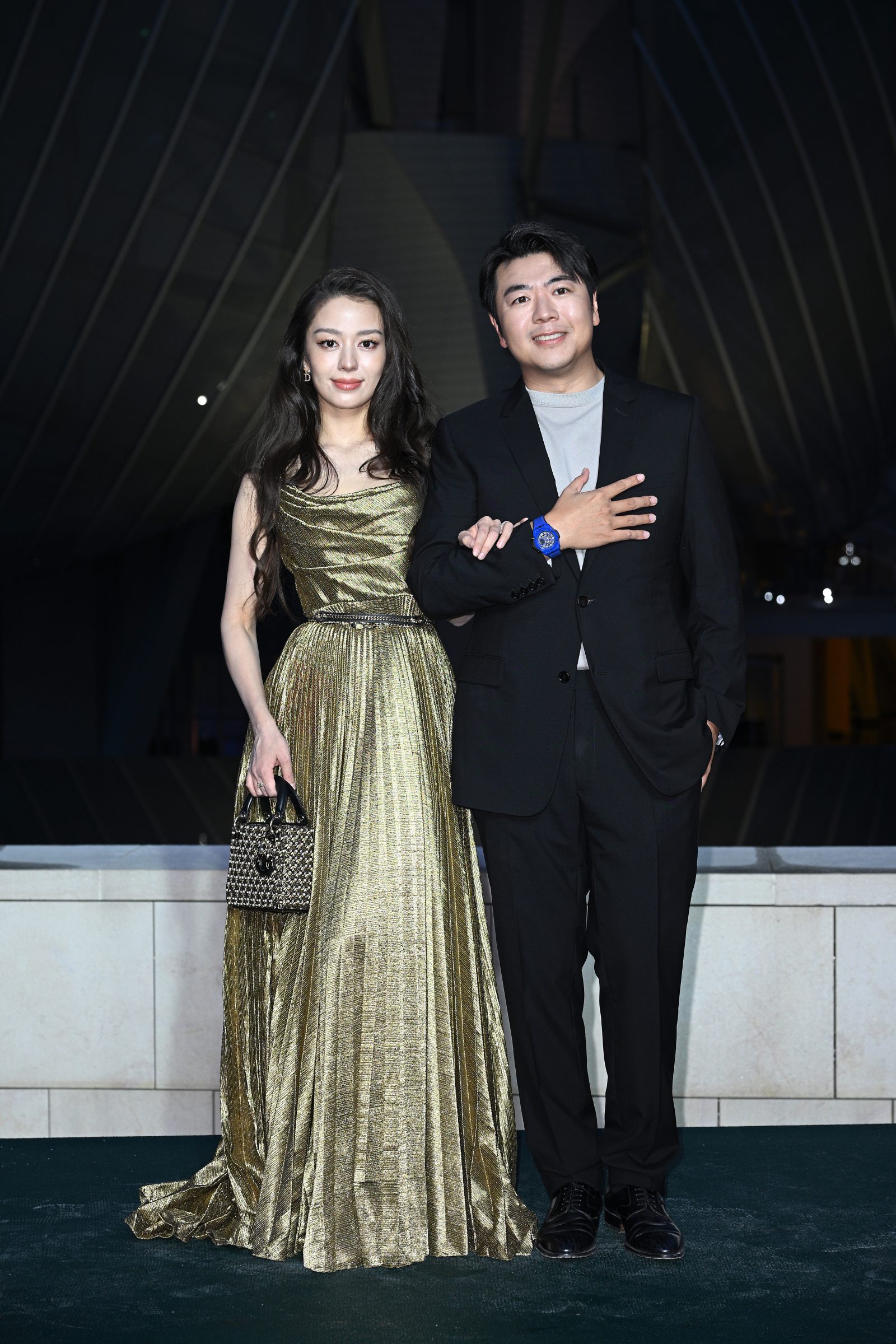 Gina Alice and Lang Lang attend 'Prelude to the Olympics' at Fondation Louis Vuitton on July 25, 2024 in Paris, France. (Photo by Kristy Sparow/Getty Images for LVMH x Vogue x NBC)