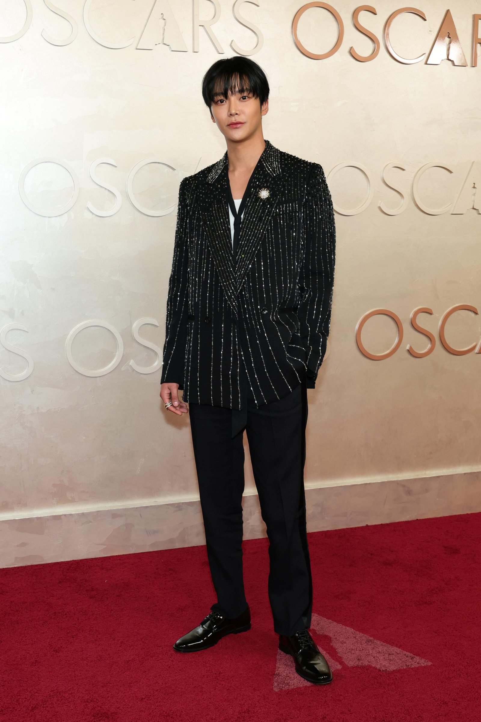 Kim Seok-Woo attends the 2025 Vanity Fair Oscar Party Hosted By Radhika Jones at Wallis Annenberg Center for the Performing Arts on March 02, 2025 in Beverly Hills, California. (Photo courtesy of Getty/Amiri)
