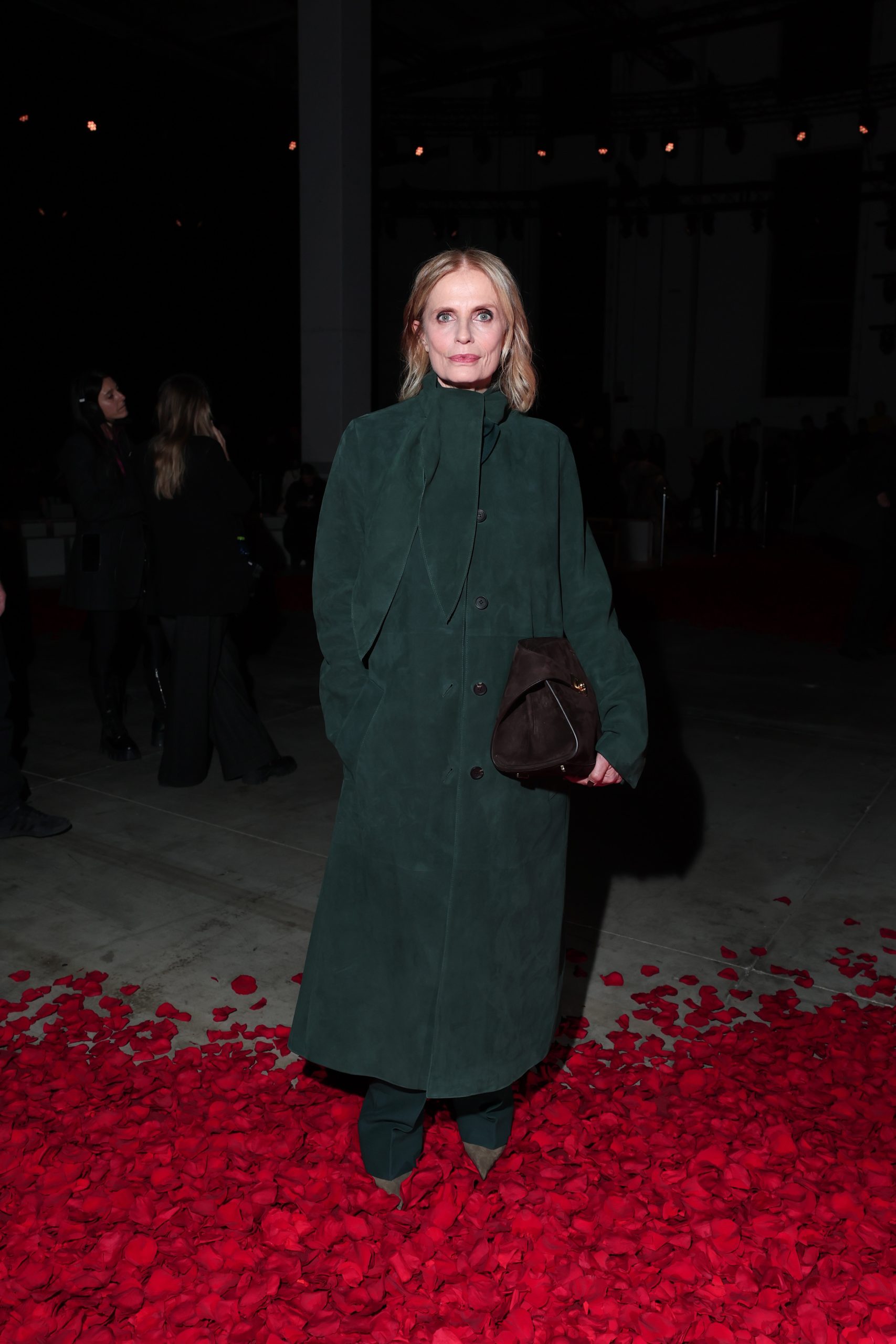 Isabella Ferrari is seen front row at the Ferragamo Fall/Winter 2025 Fashion Show during the Milan Fashion Week Fall/Winter 2025/2026 on March 01, 2025 in Milan, Italy. (Photo by Jacopo M. Raule/Getty Images for Ferragamo)