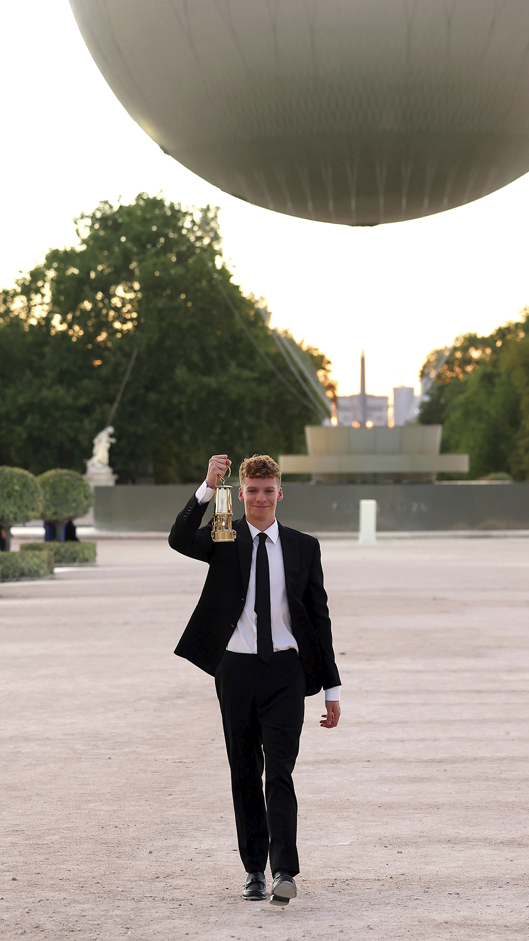 Léon Marchand during the Closing Ceremony of the Olympic Games Paris 2024 at Stade de France on August 11, 2024 in Paris, France. (Photo by Richard Pelham/Getty Images)
