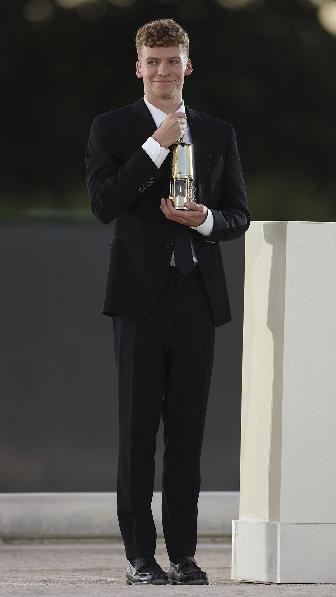 Léon Marchand during the Closing Ceremony of the Olympic Games Paris 2024 at Stade de France on August 11, 2024 in Paris, France. (Photo by Richard Pelham/Getty Images)