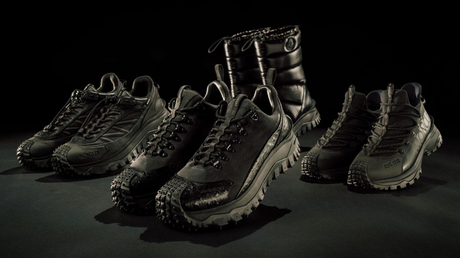 Moncler Trailgrip family in Forest Green