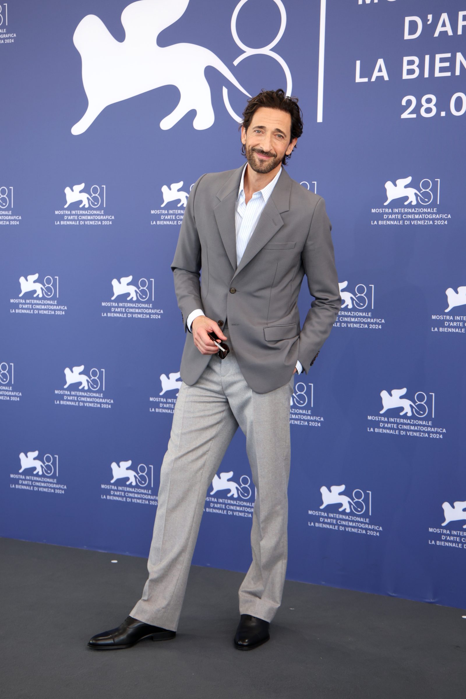Actor Adrien Brody attends "The Brutalist" photocall during the 81st Venice International Film Festival at Palazzo del Casino on September 01, 2024 in Venice, Italy. (Photo by Daniele Venturelli/WireImage)