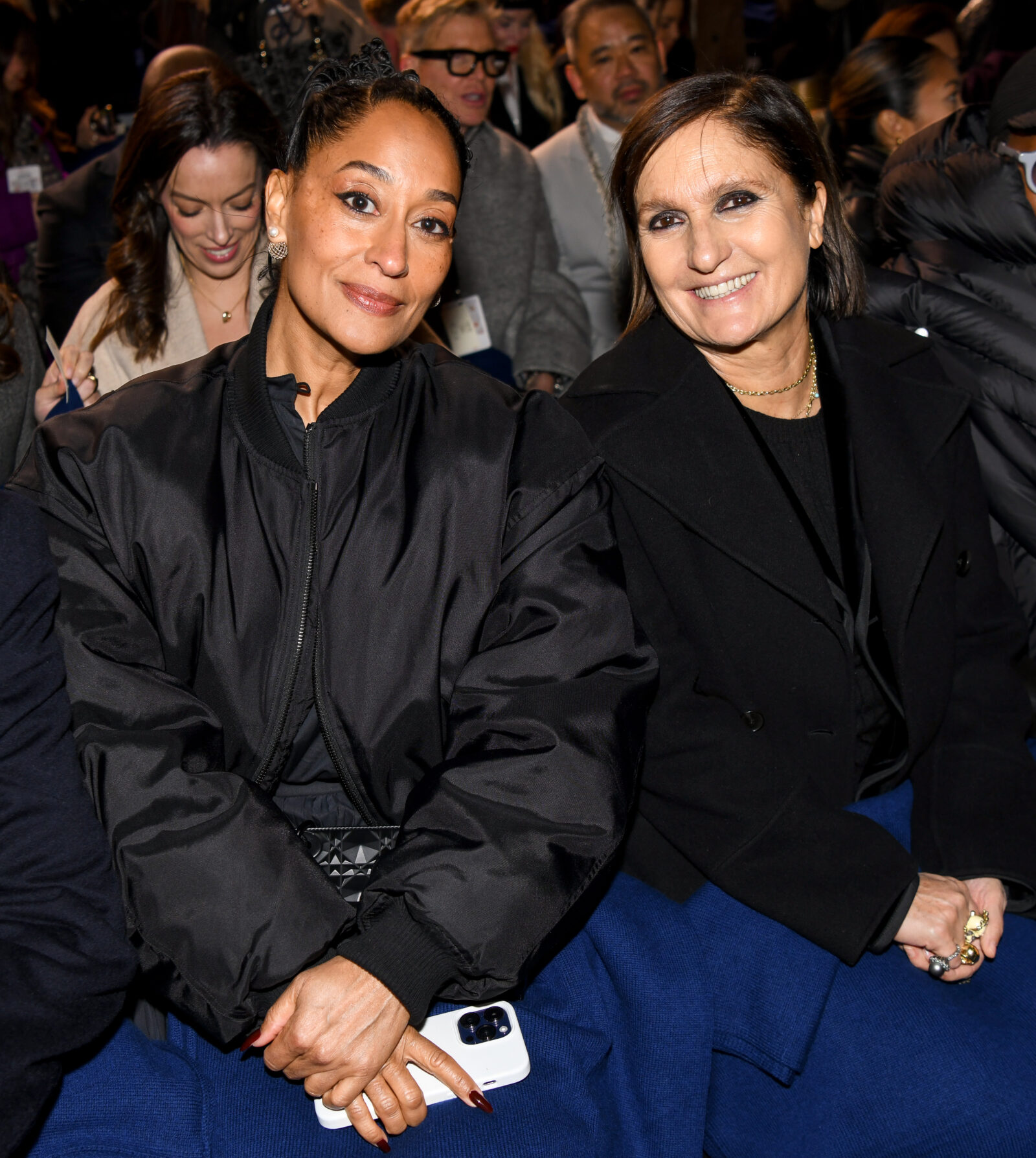 Tracee Ellis Ross alongside Dior’s Creative Director Maria Grazia Chiuri at Dior’s Carousel of Dreams at Saks, Unveiling, courtesy of BFA for Dior and Saks