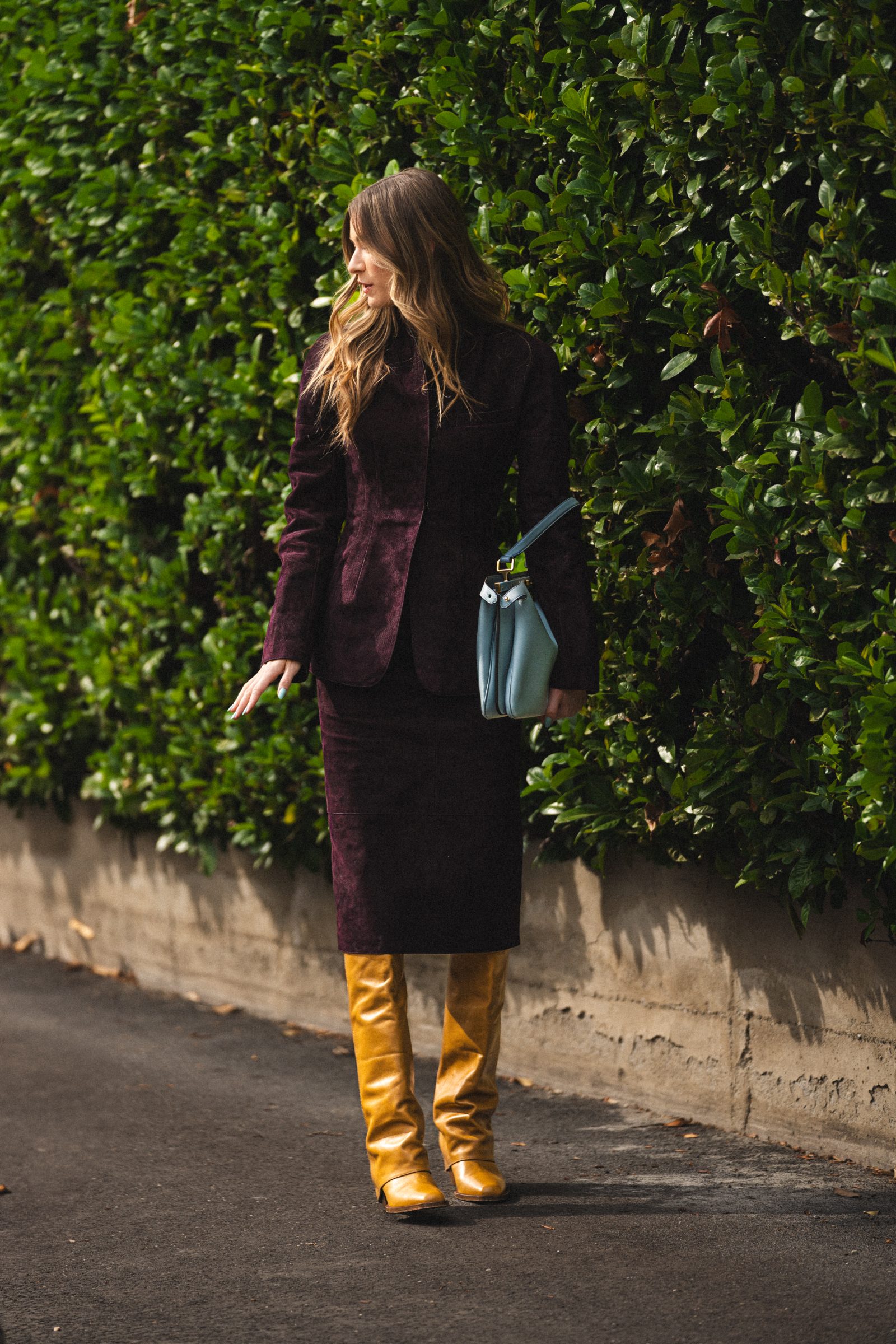 Zita d’Hauteville arrives to the FENDI Spring-Summer 2025 runway show in Milan (Image: Riccardo Perdisa for Rain Magazine)