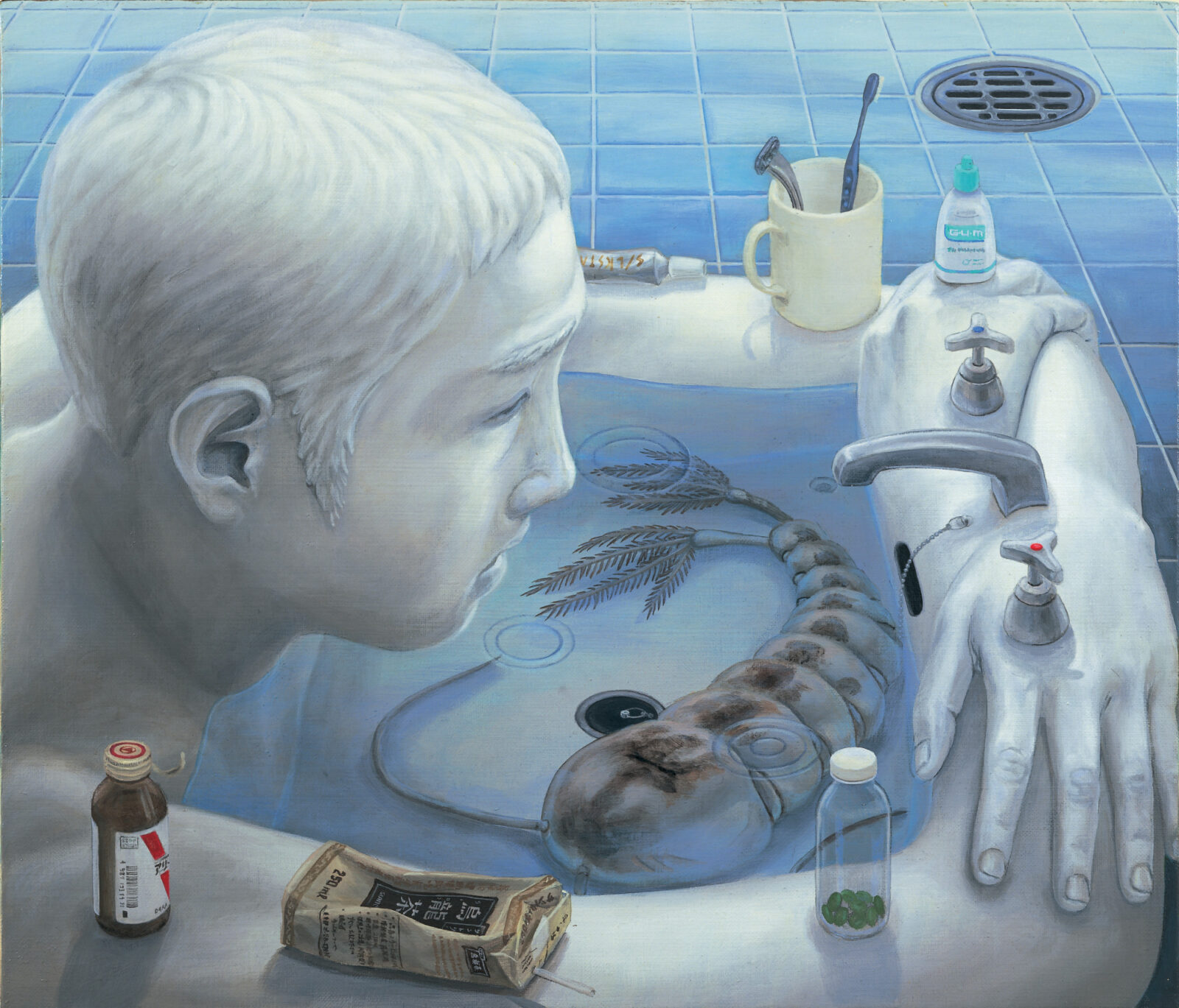 TETSUYA ISHIDA Untitled, 2004 Acrylic and oil on canvas 17 7/8 x 20 7/8 inches (45.4 x 53 cm) © Tetsuya Ishida Estate Courtesy the artist and Gagosian
