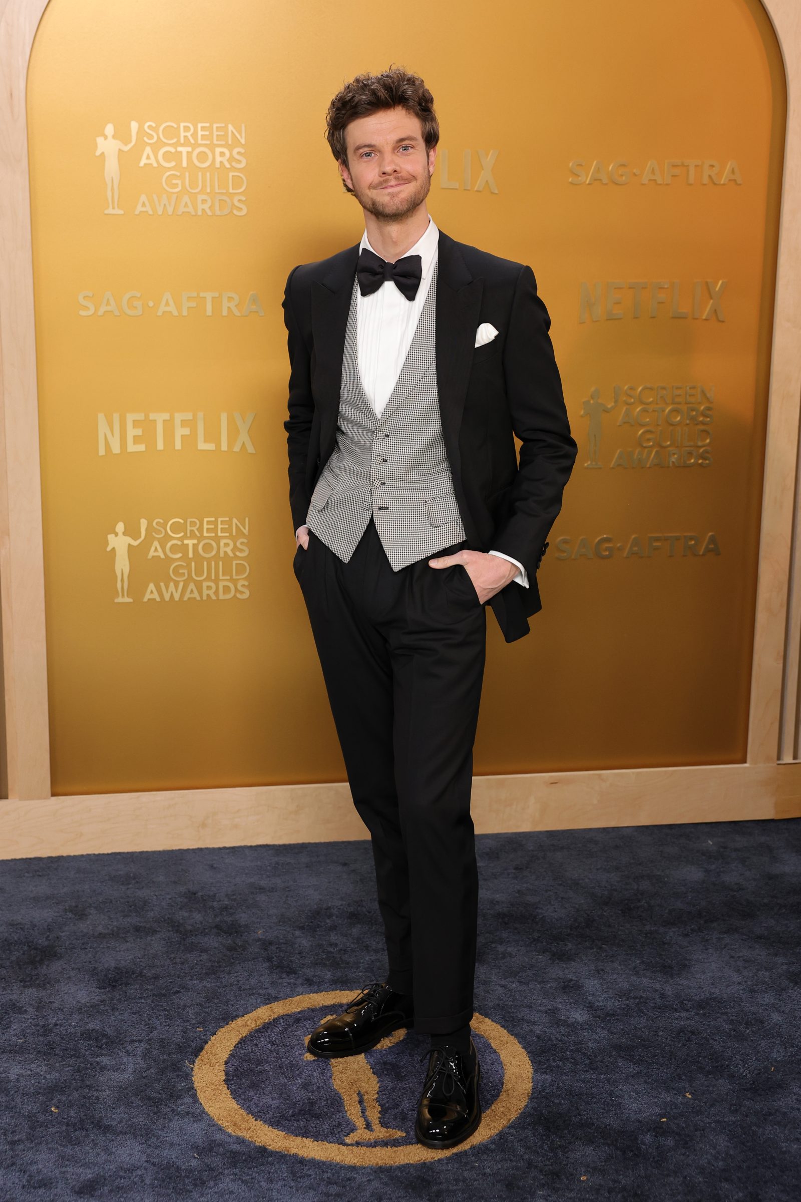Jack Quaid attends the 31st Annual Screen Actors Guild Awards at Shrine Auditorium and Expo Hall on February 23, 2025 in Los Angeles, California. (Photo by Maya Dehlin Spach/GA/The Hollywood Reporter via Getty Images)