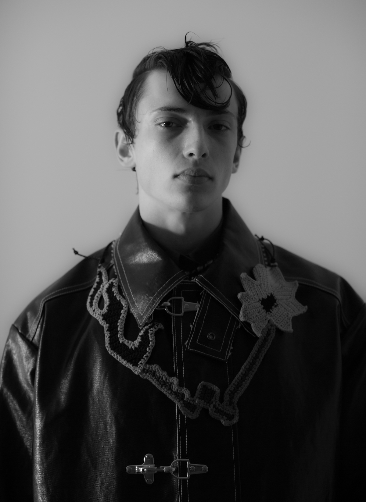 Coat by DIESEL, necklace by TOGA VIRILIS