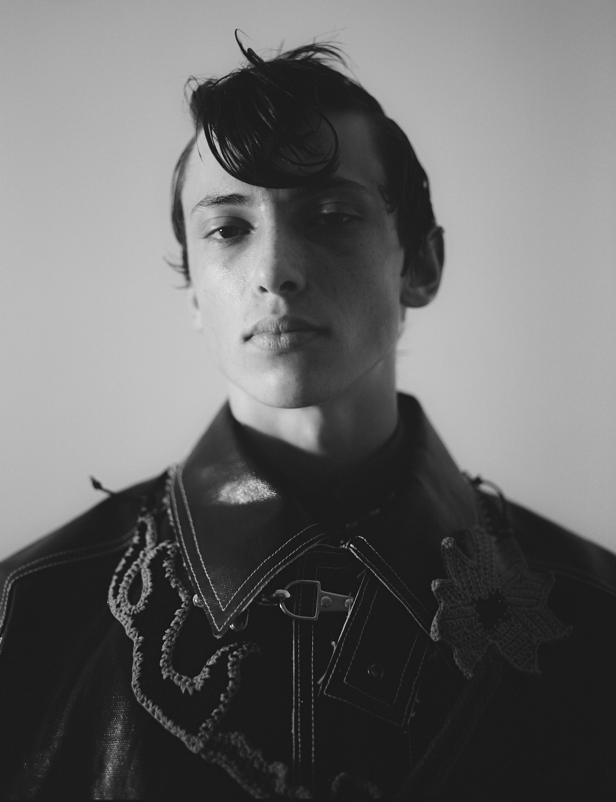 Coat by DIESEL, necklace by TOGA VIRILIS