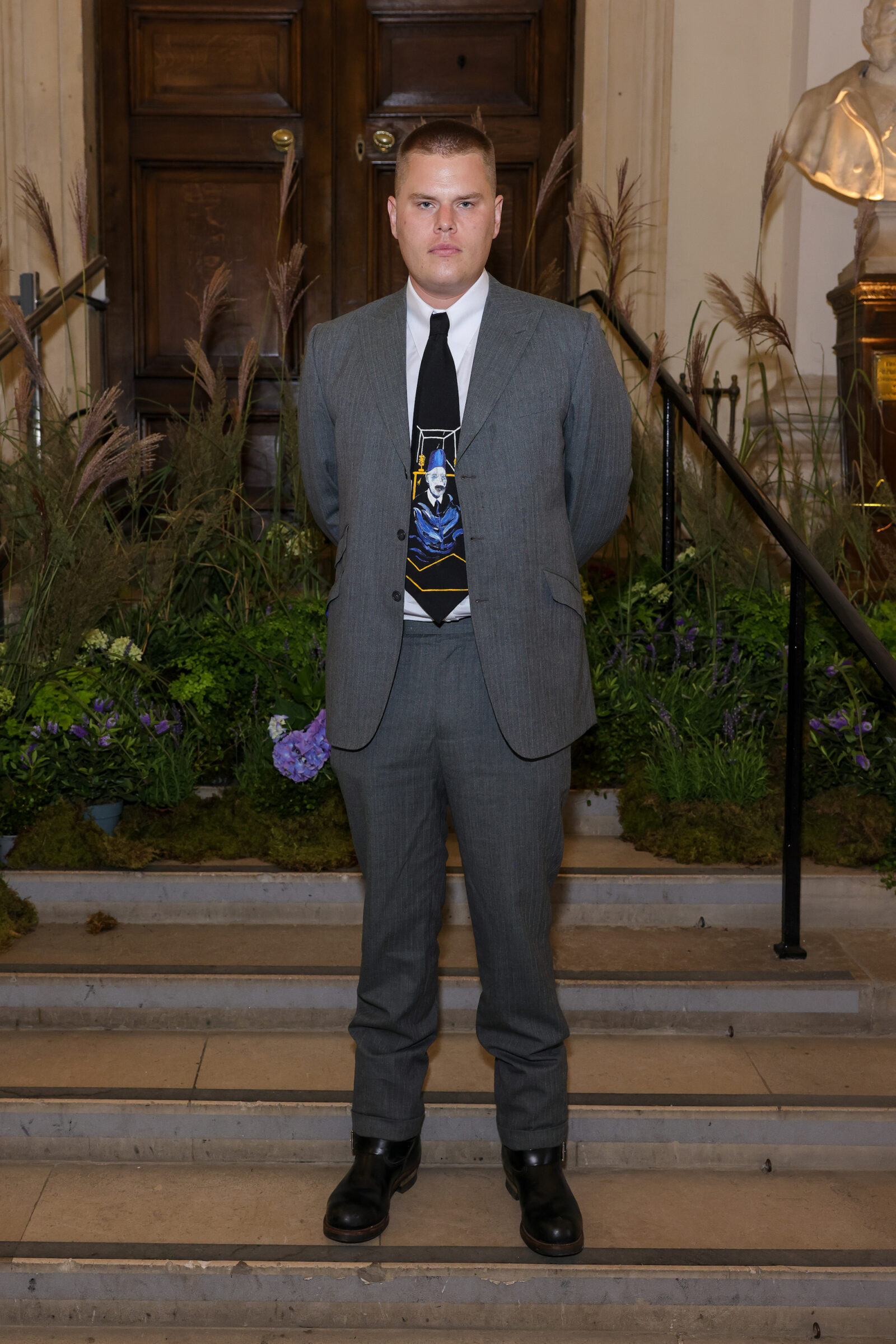 LONDON, ENGLAND - SEPTEMBER 12: Joe Sweeney attends the celebration of Dunhill's 130-Year Anniversary at The Royal Hospital Chelsea on September 12, 2023 in London, England. (Photo by Dave Benett/Getty Images for dunhill)