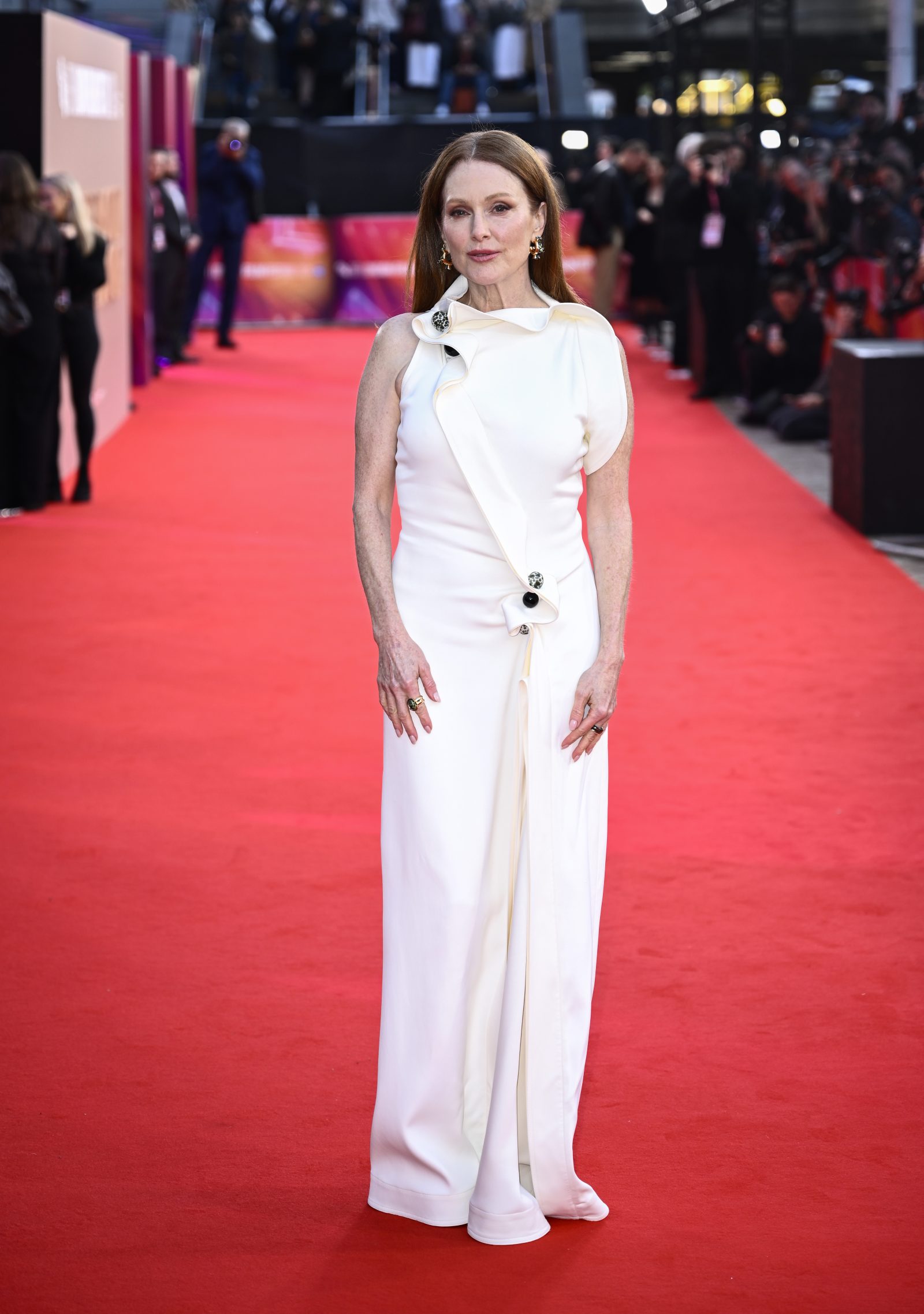 Julianne Moore attends "The Room Next Door" premiere during the 67th BFI London Film Festival at the Royal Festival Hall on October 19, 2024 in London, England. (Photo by Jeff Spicer/Getty Images for BFI)