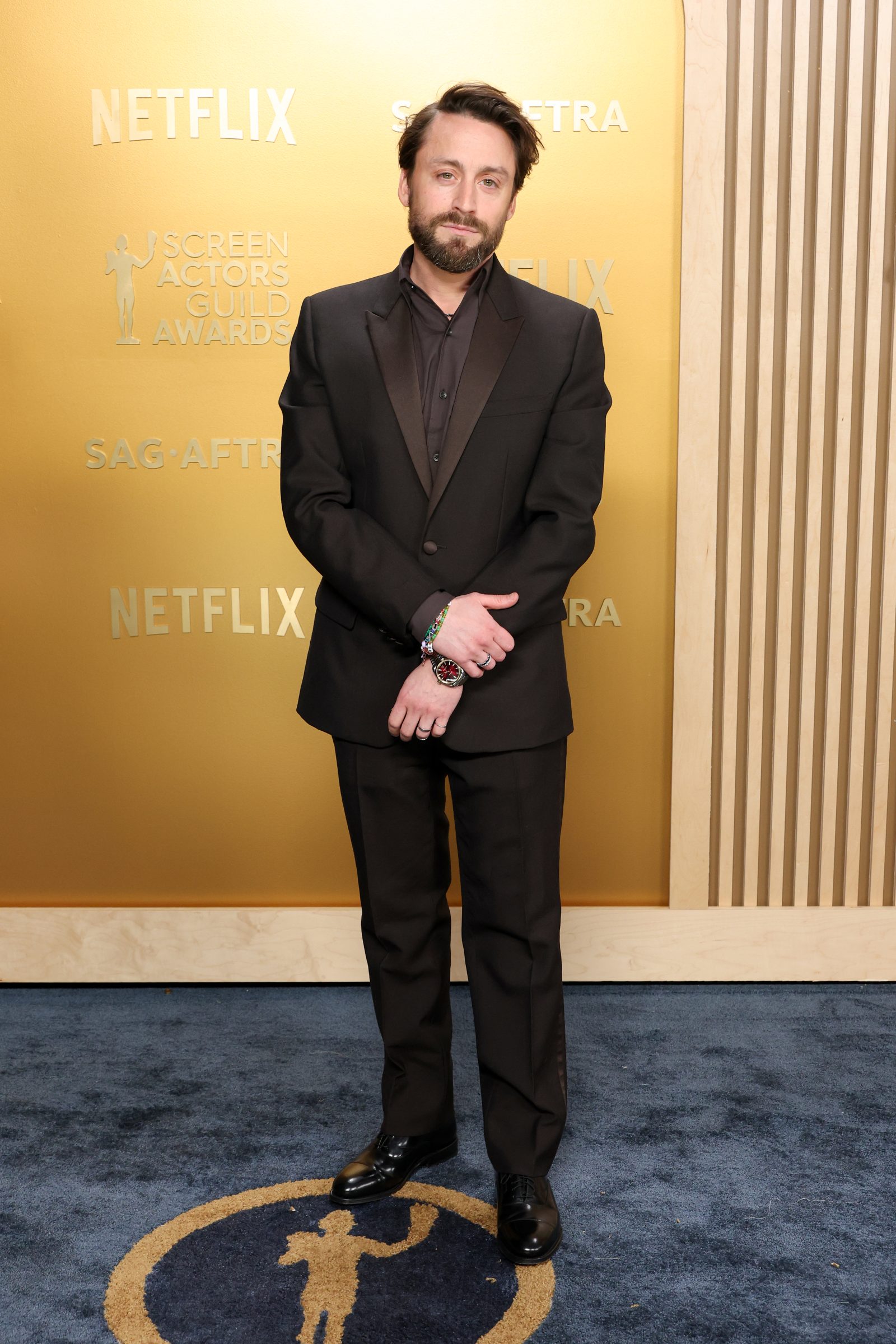 Kieran Culkin attends the 31st Annual Screen Actors Guild Awards at Shrine Auditorium and Expo Hall on February 23, 2025 in Los Angeles, California. (Photo by Amy Sussman/Getty Images)