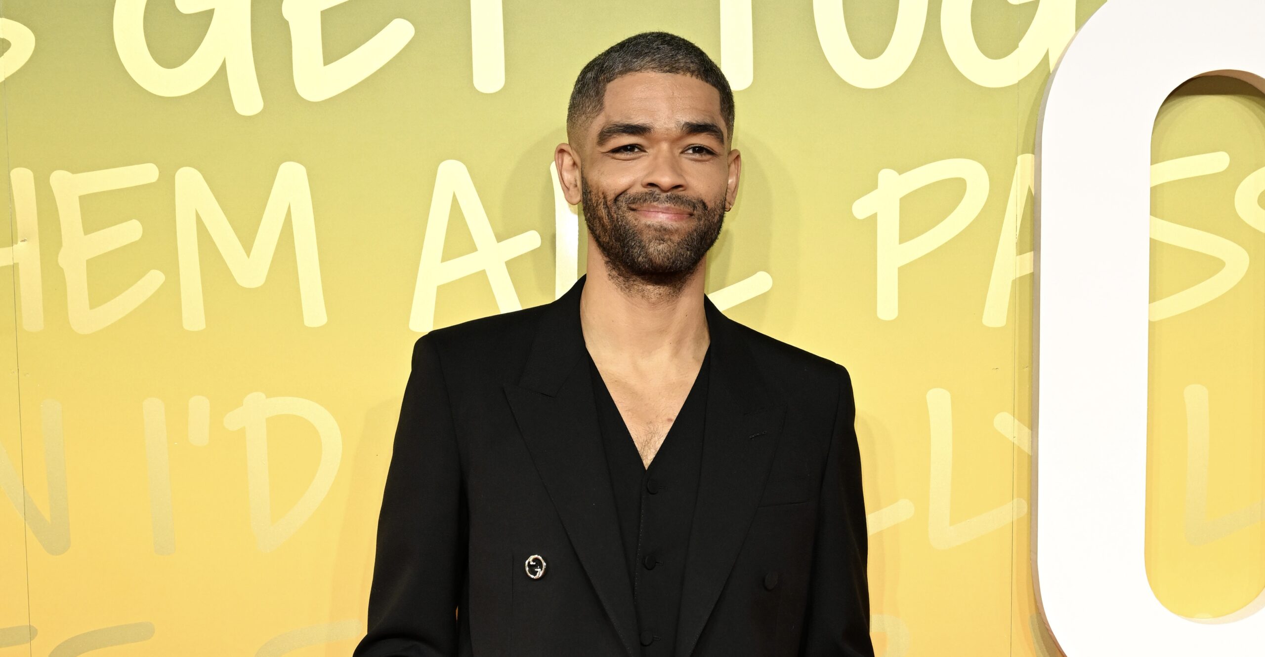Kingsley Ben-Adir Shines in Gucci at “Bob Marley: One Love” Movie Premiere