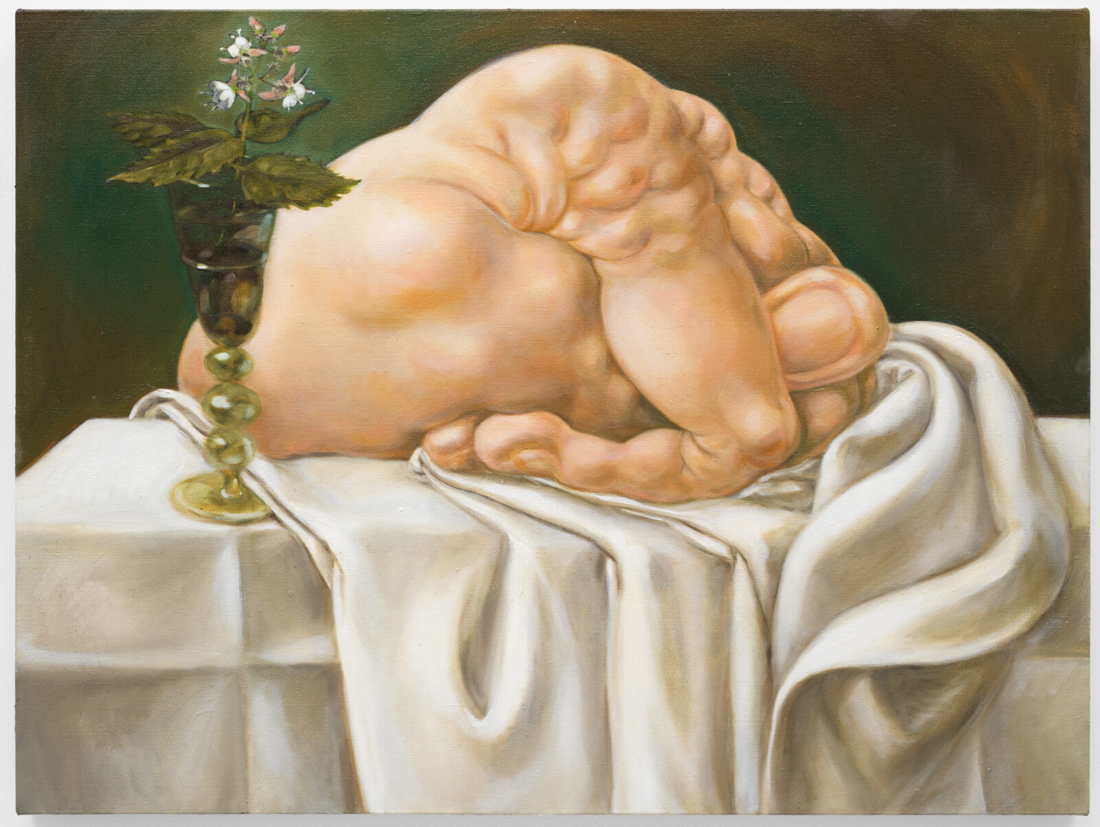 Louise Bonnet Enchanter’s Nightshade, 2023 Oil on linen 30 x 40 inches (76.2 x 101.6 cm) © Louise Bonnet Photo: Christopher Burke Courtesy Gagosian