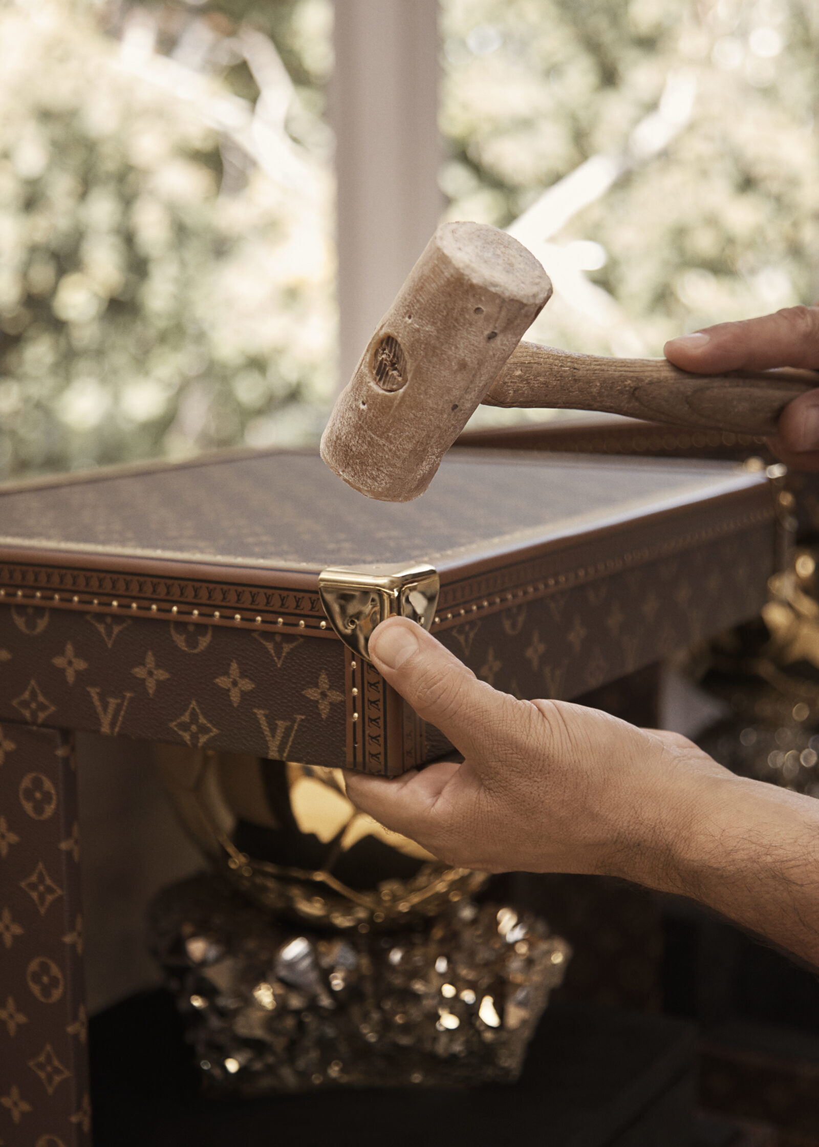 Delicate Details: An Intimate Glimpse into the Making of Louis Vuitton's Trunk for Balloon d'Or.
