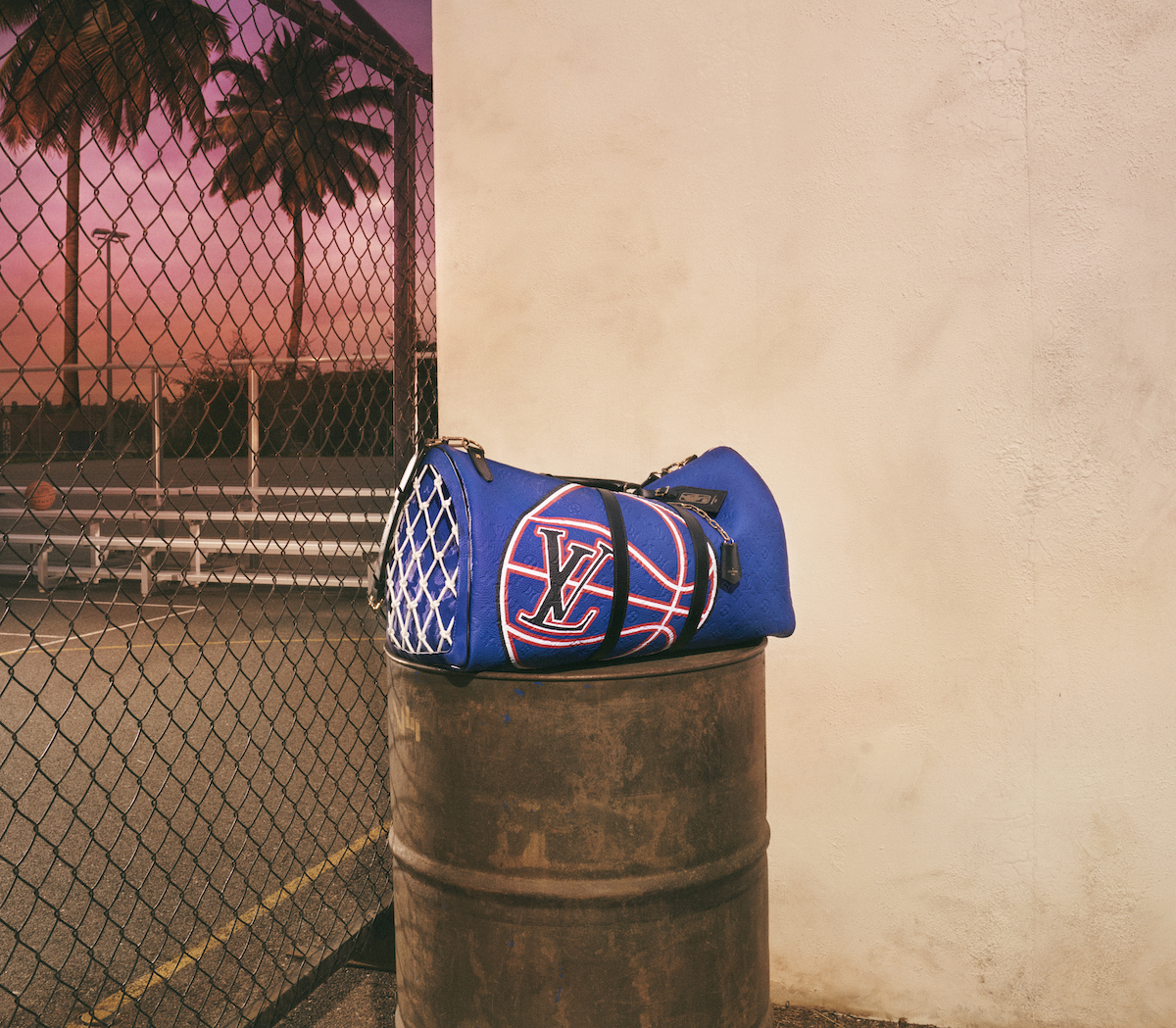 Louis Vuitton x NBA capsule collection and trophy case