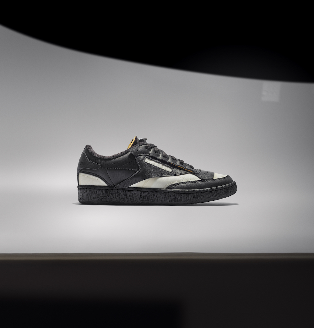 Maison Margiela x Reebok AW22 Club C Memory Of (in black) Maison Margiela x Reebok AW22 Classic Leather Memory (in white)