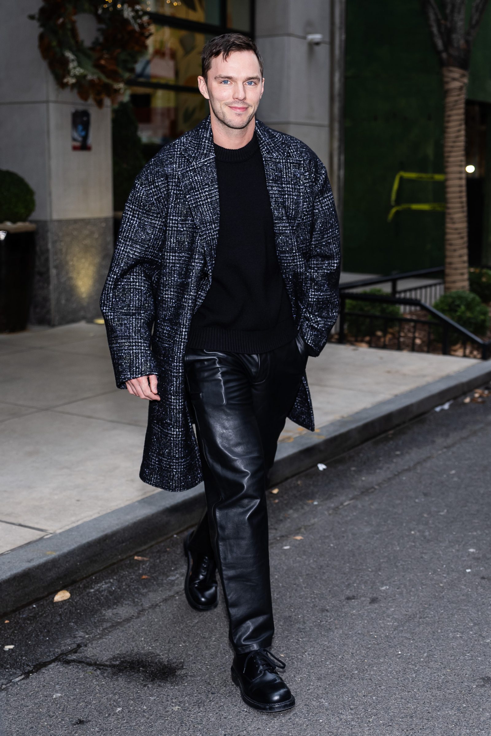 Nicholas Hoult's 2024 transformation on display in Bottega Veneta in New York on December 19th (Photo: TheStewartofNY/GC Images)
