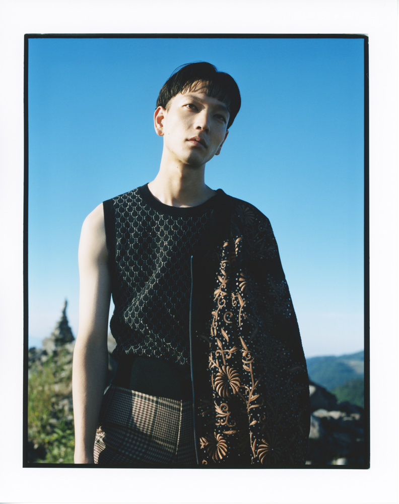 Jacket, top, and pants by DRIES VAN NOTEN