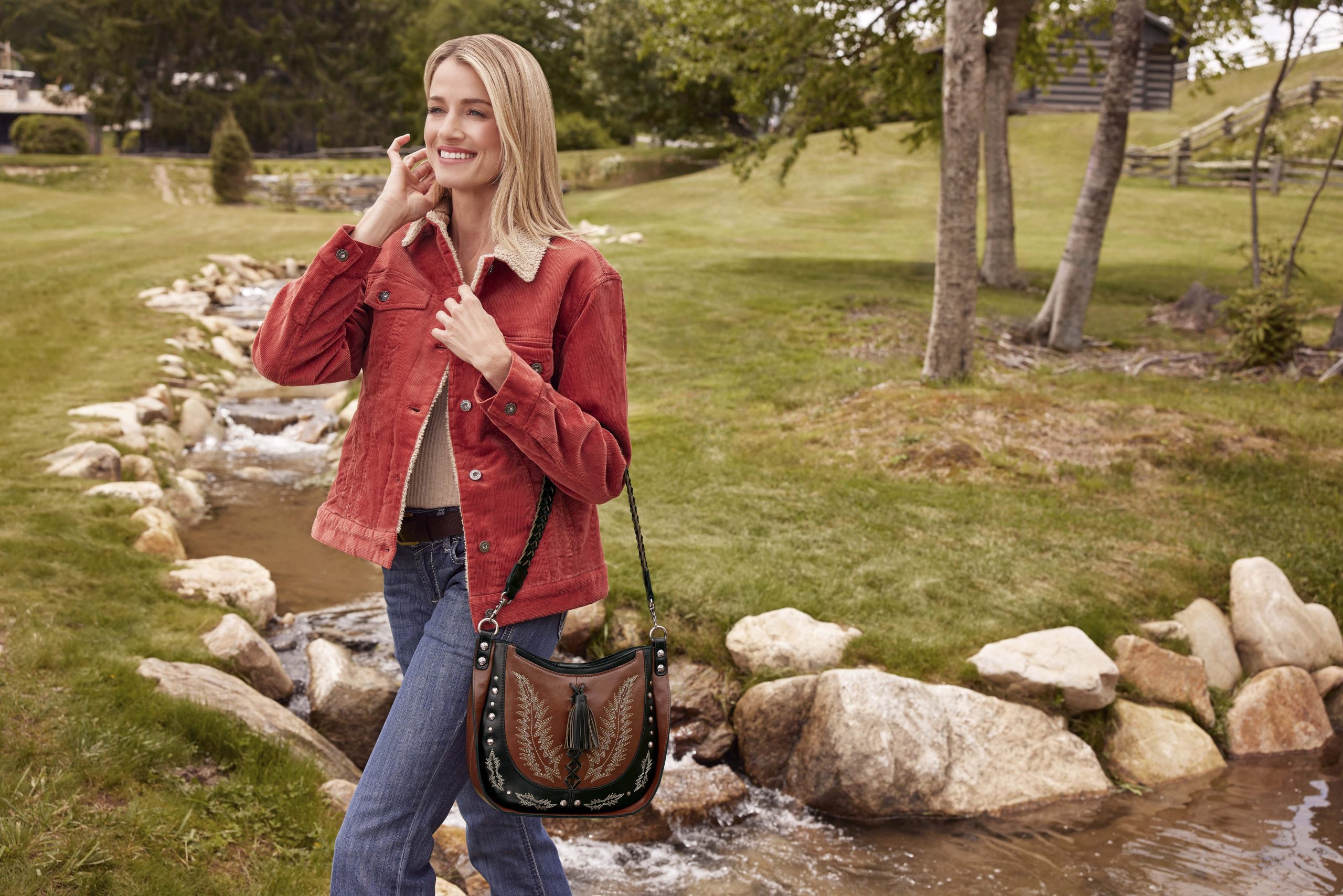 Patricia Nash's Camille Hobo Crossbody in Prairie Lux: Where Western heritage meets contemporary luxury through artisanal leather craftsmanship