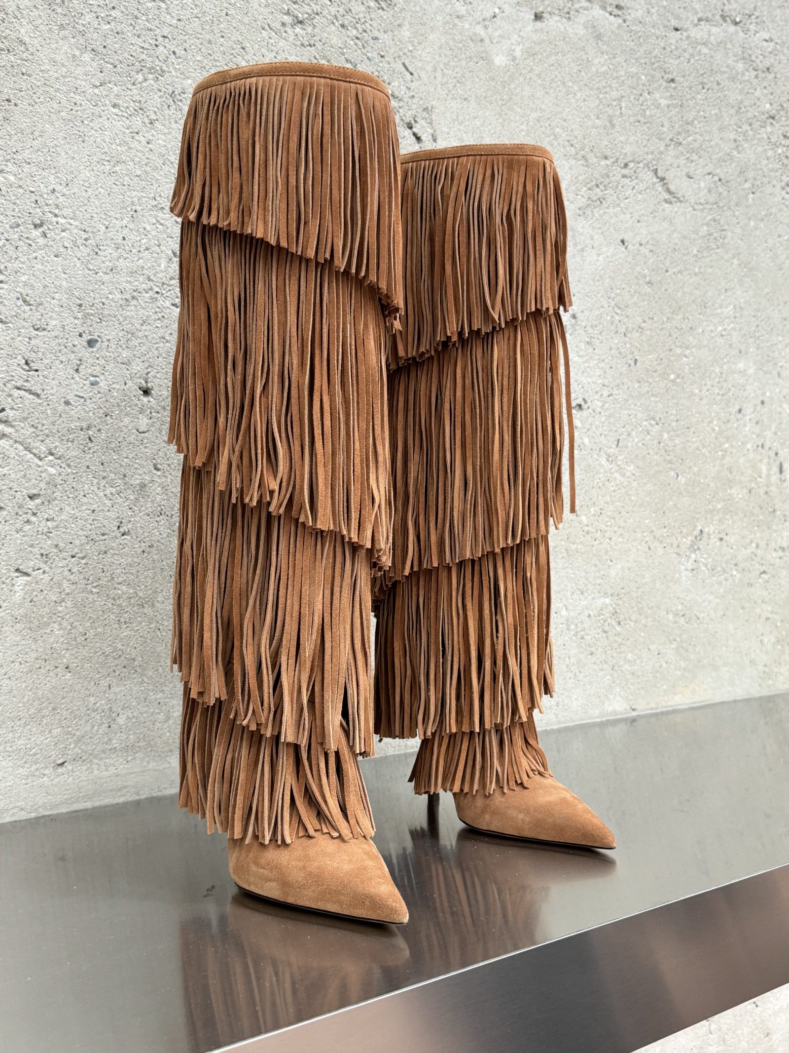 Paris Texas Fringed Boots