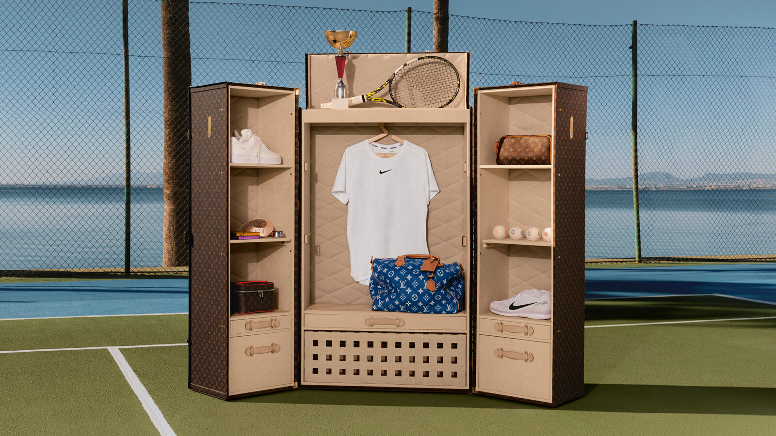 The Champion's Vault: Inside Alcaraz's Louis Vuitton Malle Vestiaire, a trove of grand slam memories and personalized luxury.