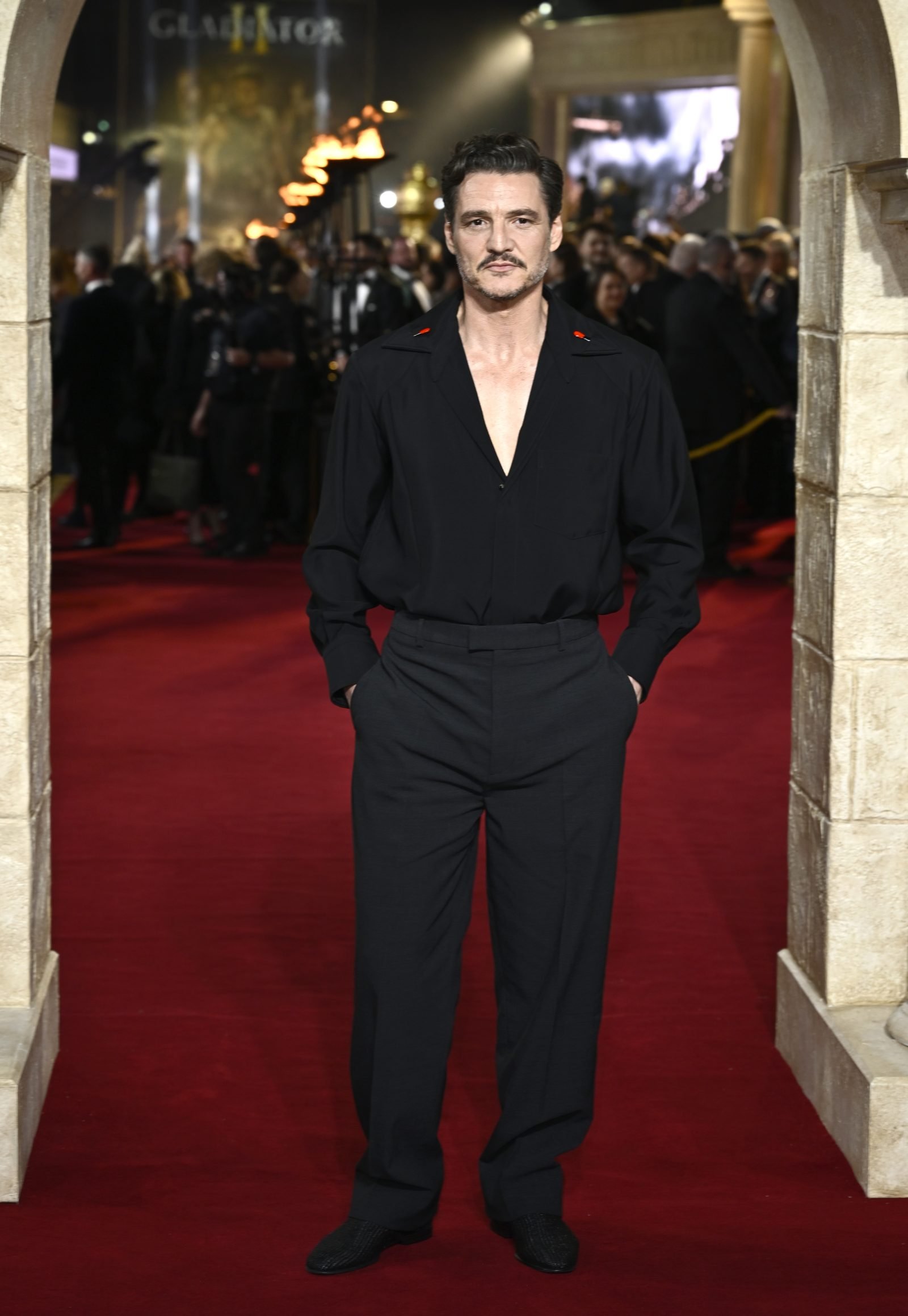 Pedro Pascal attends "Gladiator II" The Royal Film Performance and Global Premiere at Leicester Square on November 13, 2024 in London, England. (Photo by Gareth Cattermole/Getty Images)