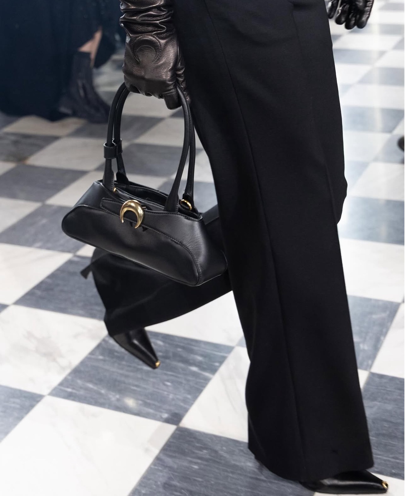 Marine Serre FW25: MS CRUSH heels and the AURORA bag debut (Photo courtesy of Marine Serre)