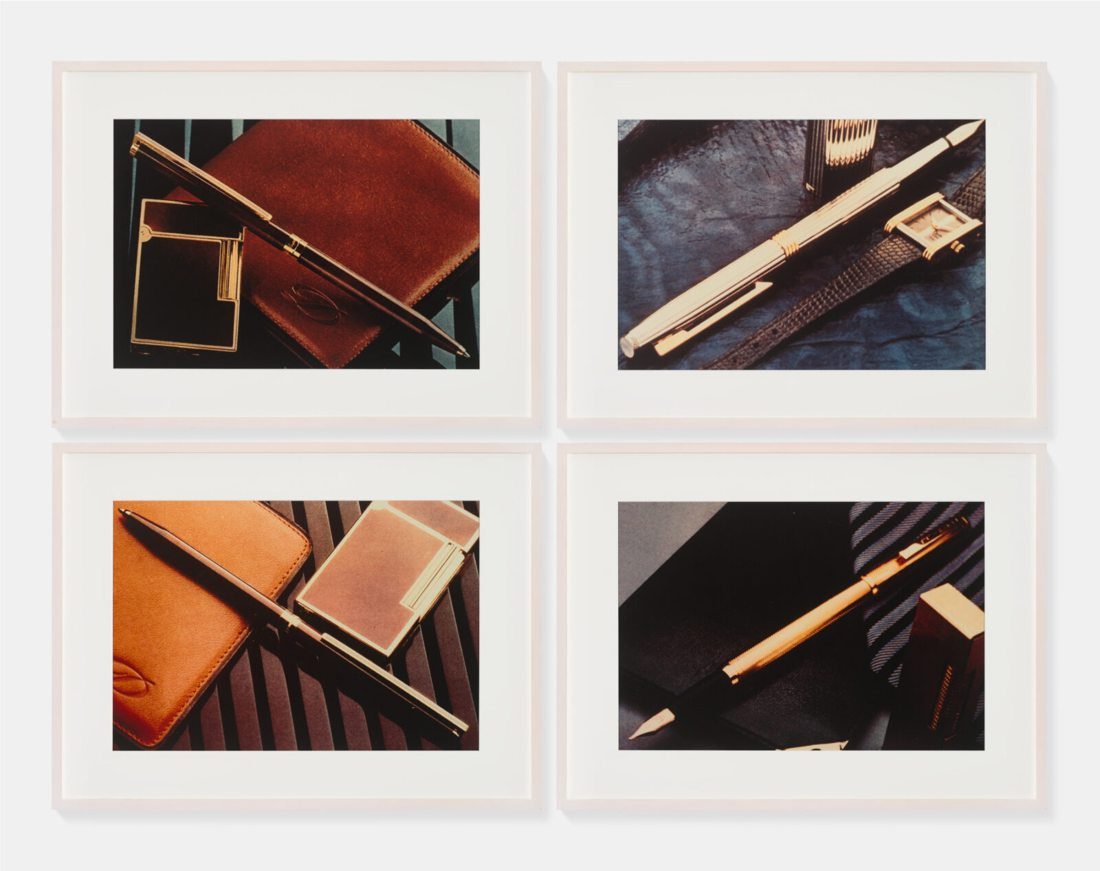 Richard Prince Untitled (Pens), 1979 Four Ektacolor photographs 23 1/4 x 31 inches (59.1 x 78.7 cm) © Richard Prince Photo: Prudence Cuming Associates Ltd Courtesy the artist and Gagosian