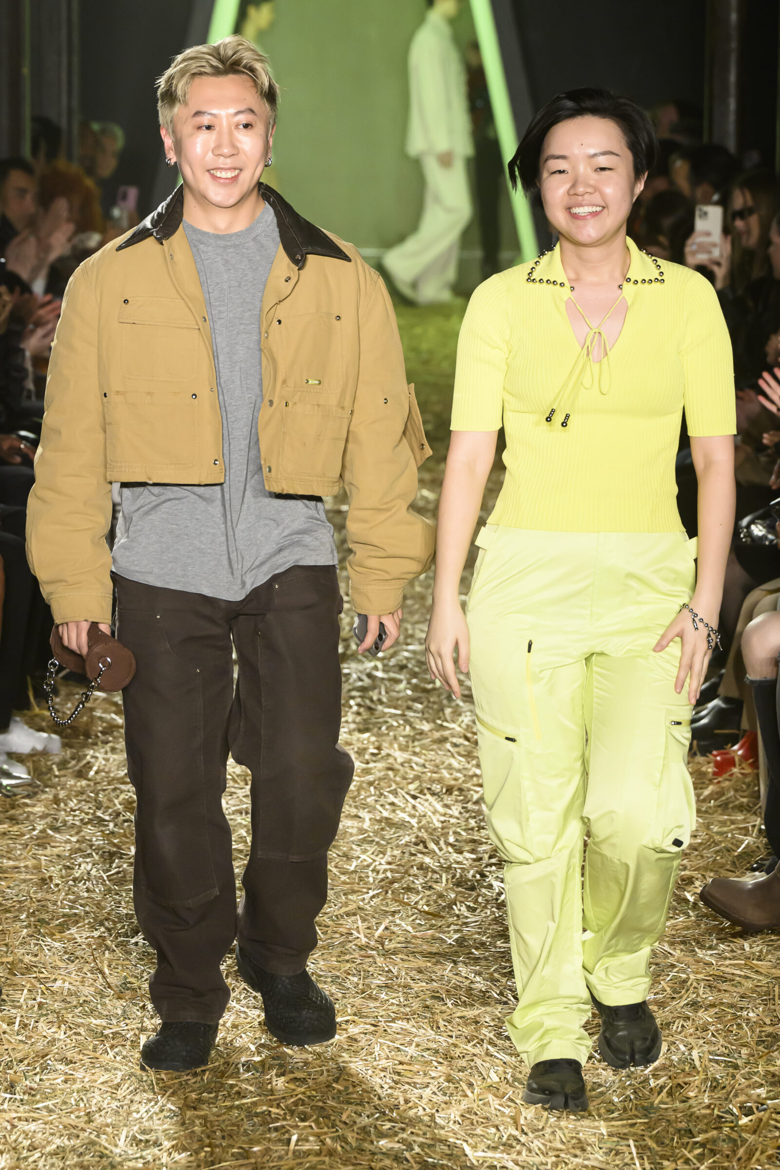 Guided by the visionary creativity of co-founders Haoran Li and Siying Qu, PRIVATE POLICY presented the show on a bed of hay, embodying the mythos of the American Wild Wild West. (Images courtesy of Dave Smith)