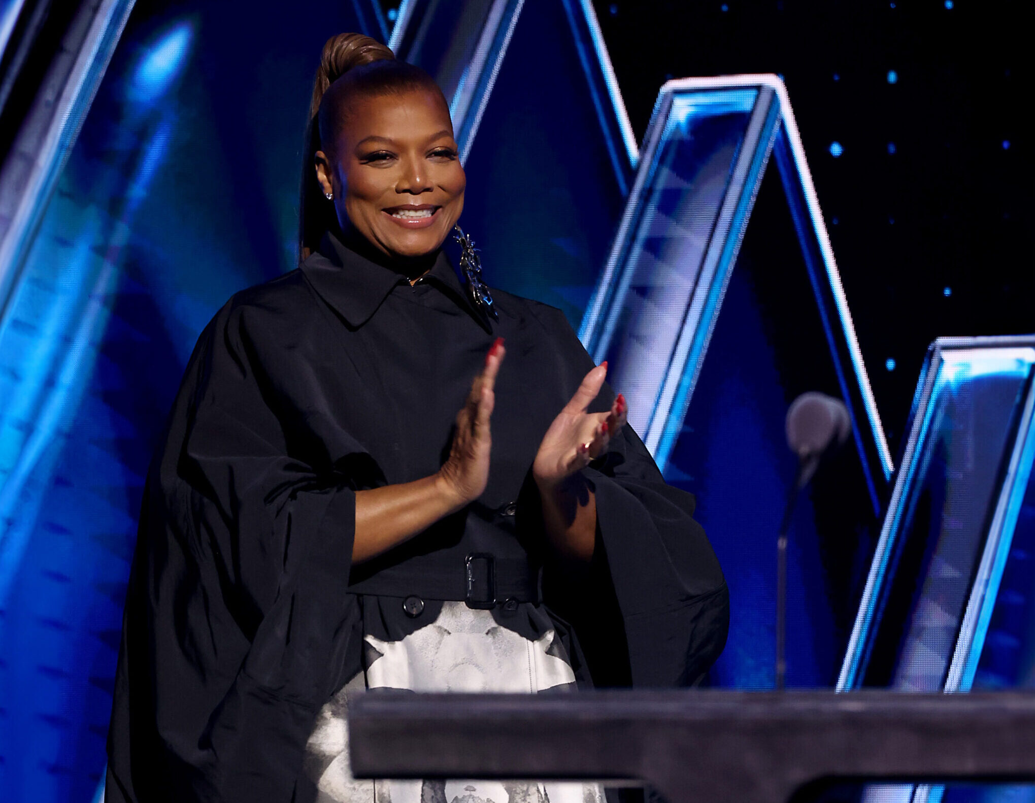 Queen Latifah Shines Bright in Alexander McQueen at Rock & Roll Hall of Fame Induction Ceremony