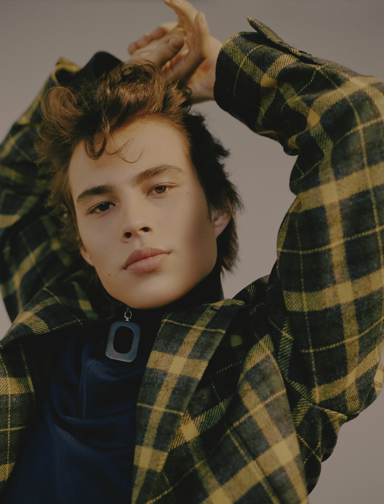 jacket by GOSHA RUBCHINSKIY top by JW ANDERSON