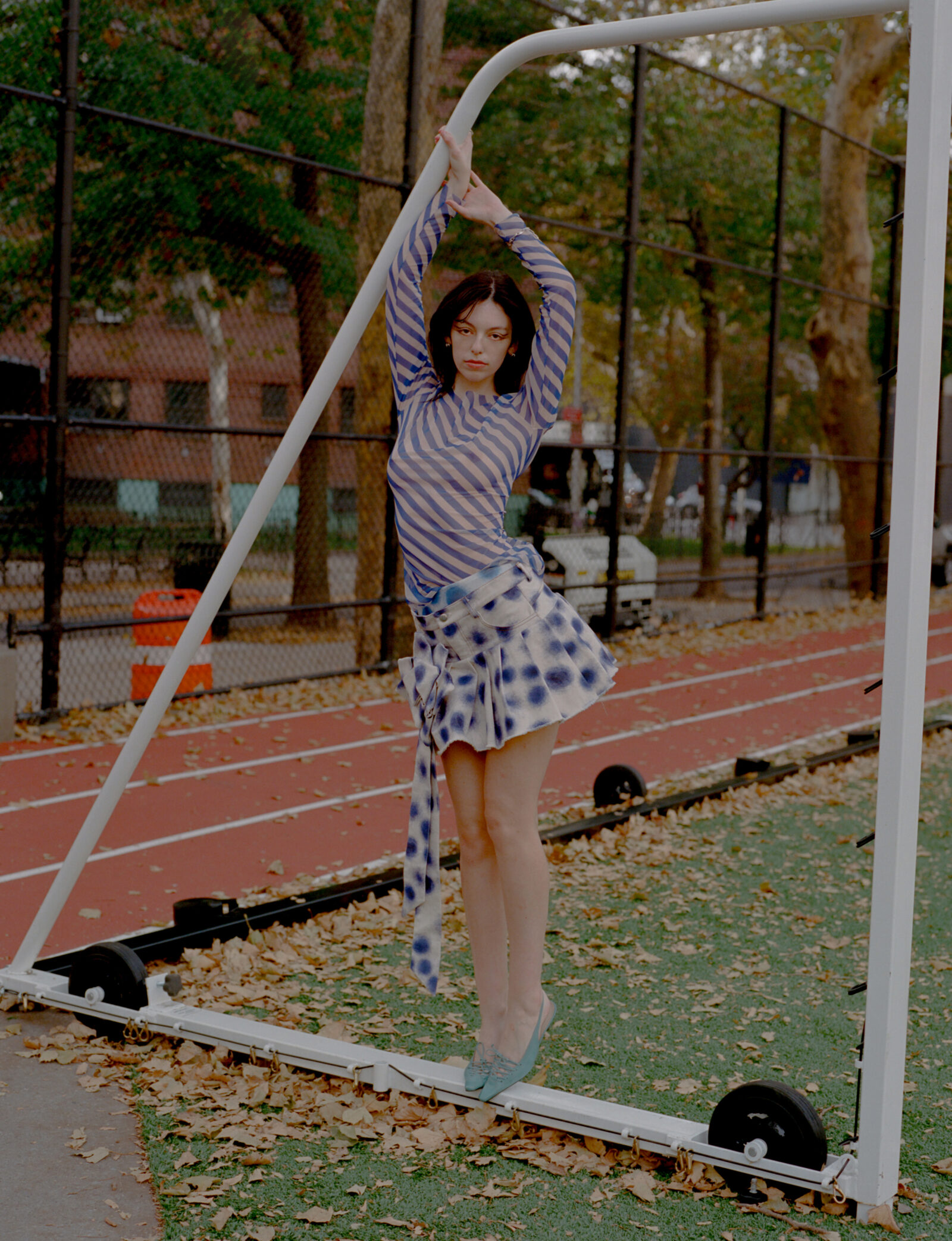Top by DRIES VAN NOTEN vintage, skirt by CONSTANCA ENTRUDO, shoes, vintage, jewelry by WOLF CIRCUS.
