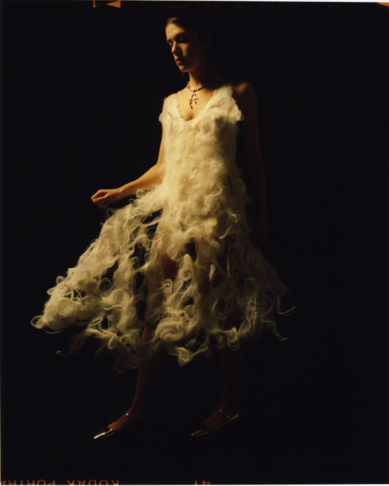 dress by LOUISE LYNGH BJERREGAARD, shoes by PRADA dress by LOUISE LYNGH BJERREGAARD, shoes by PRADA