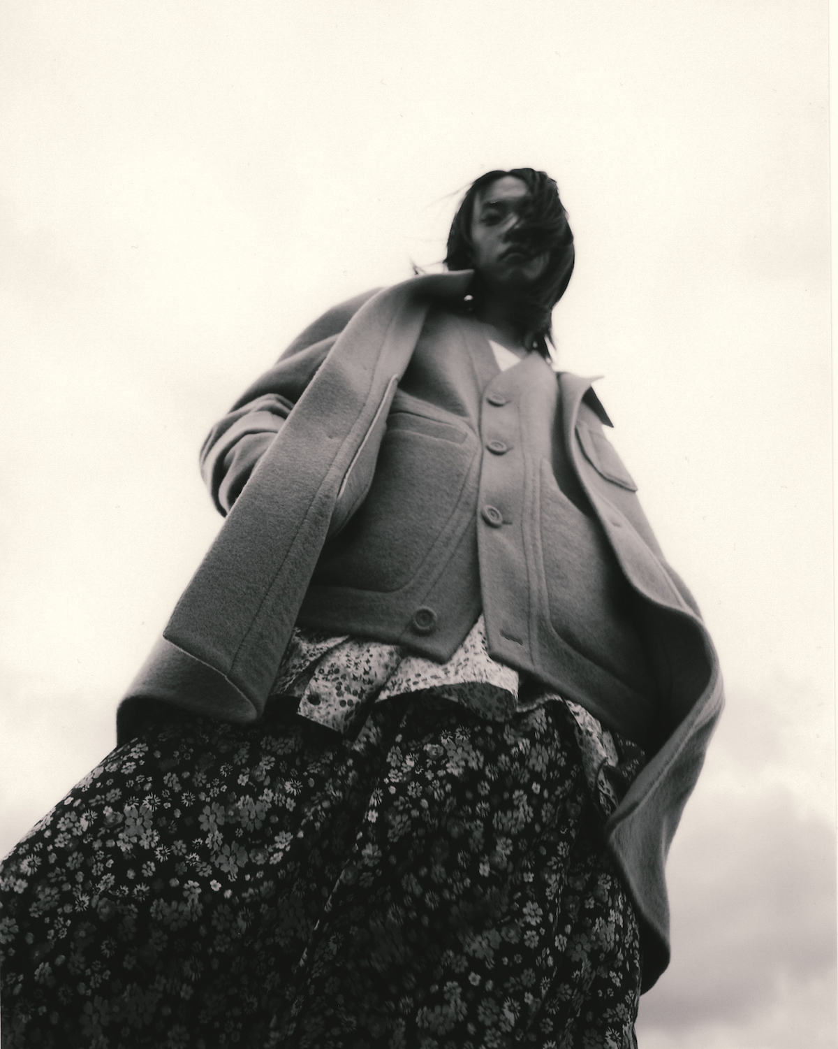 Jacket and cardigan by DIOR, dress by SANS PENG