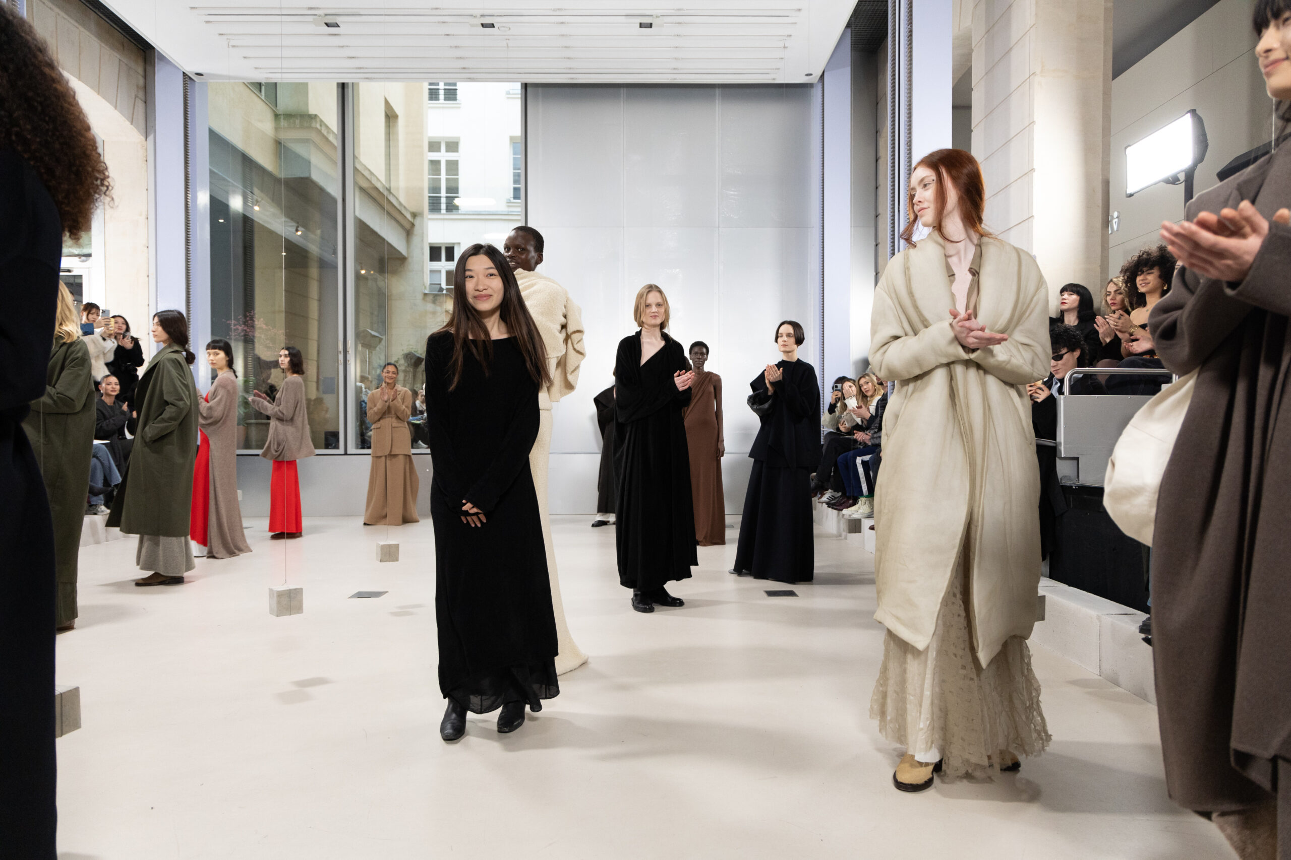 Exclusive: Ruohan Nie Caps Off Design Trilogy with Geometric Elegance in Fall/Winter 2024 Show at Paris Fashion Week