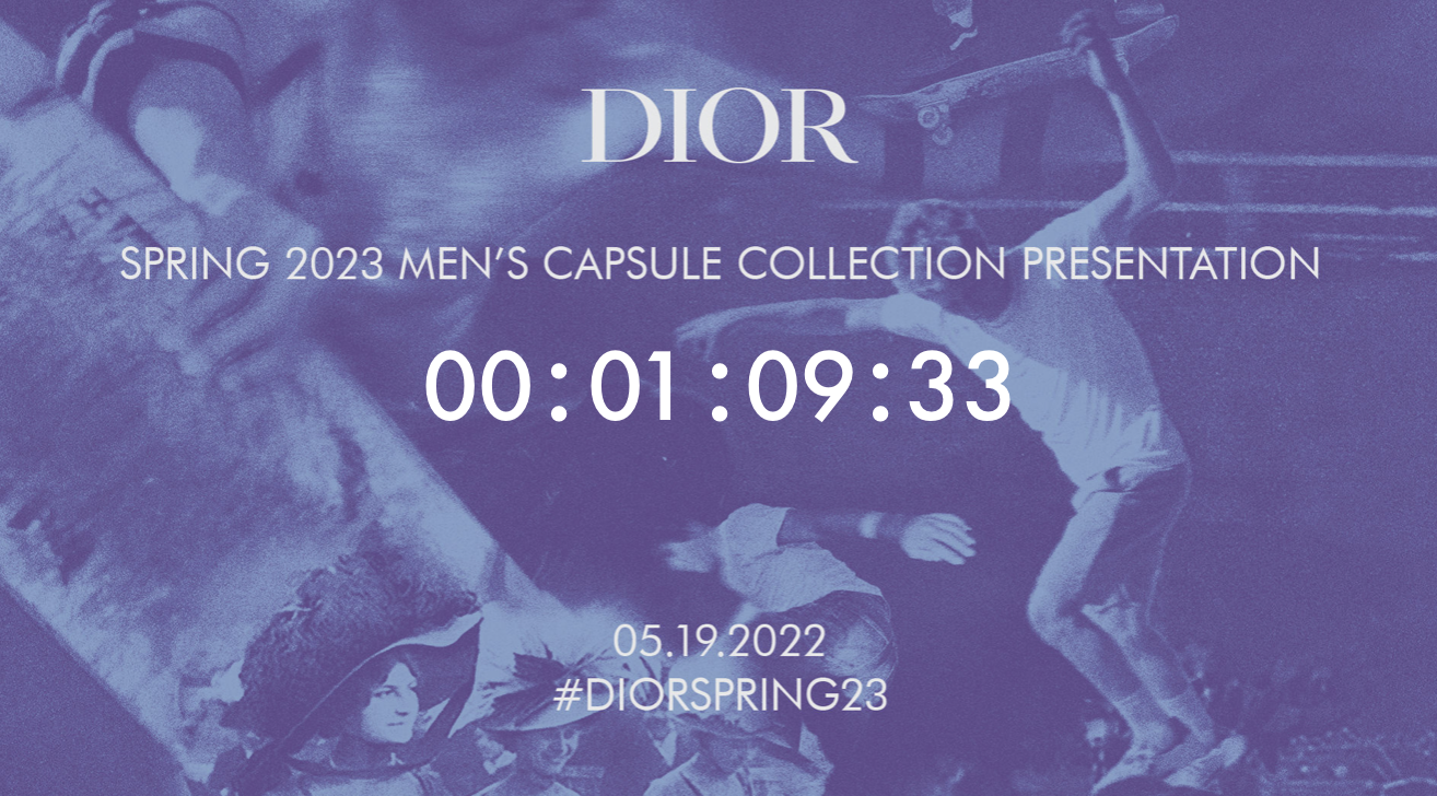 Livestream: Dior spring 2023 men’s capsule collection