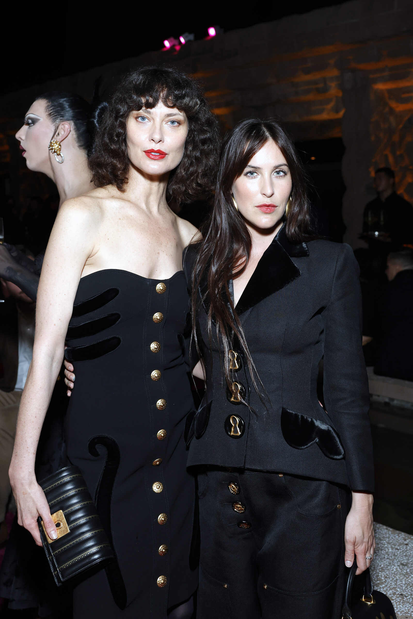 Shalom Harlow and Scout Willis