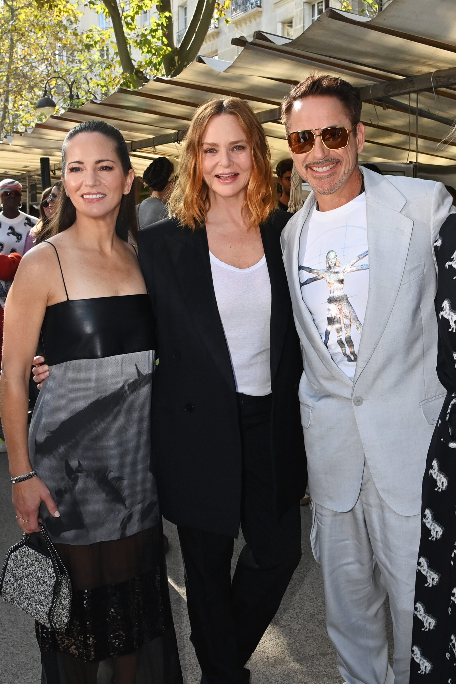 Susan Downey, Stella McCartney and Robert Downey Jr.
