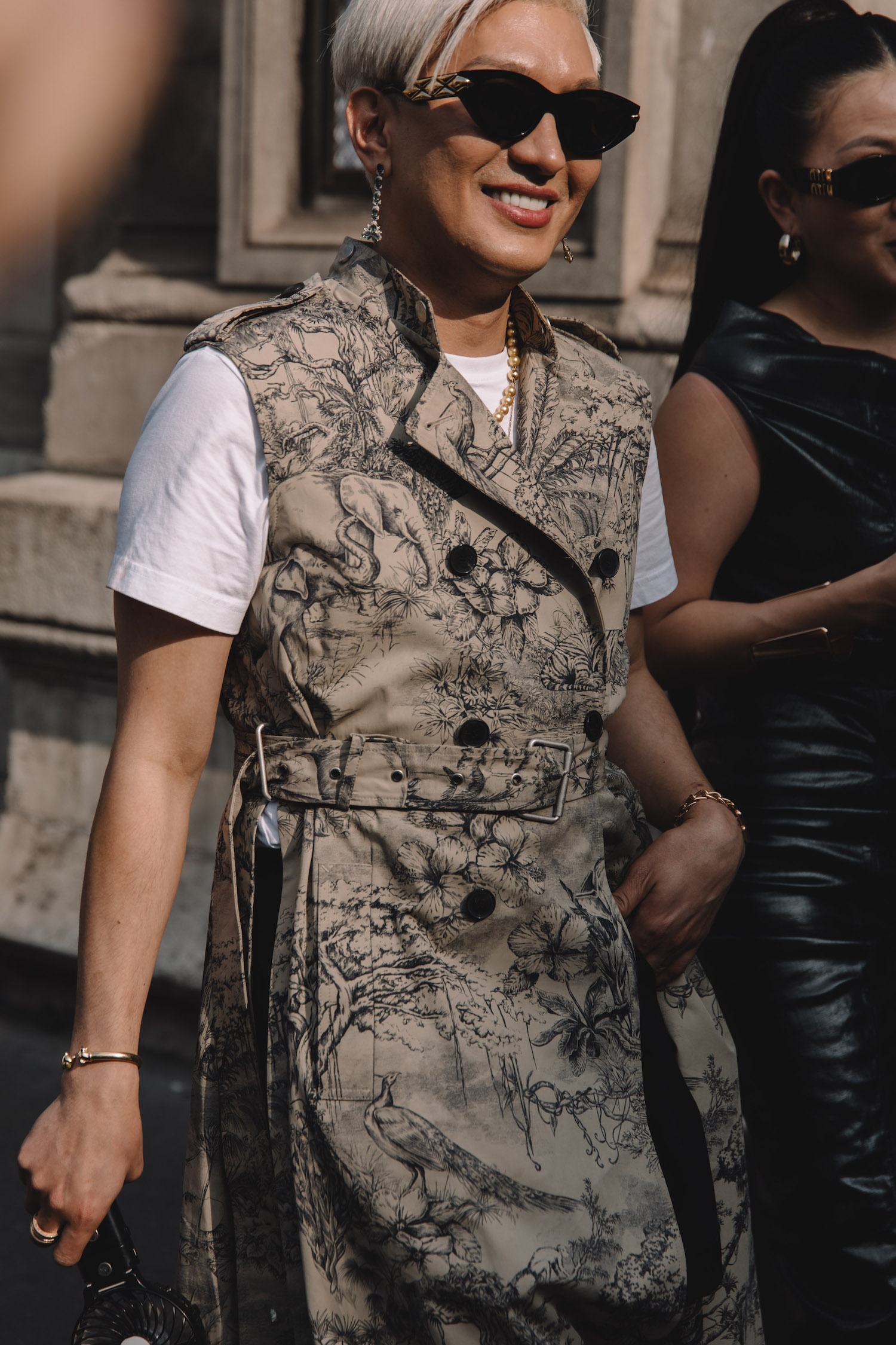 BryanBoy arrives at Thom Browne's debut Couture FW23 Show BryanBoy arrives to Thom Browne