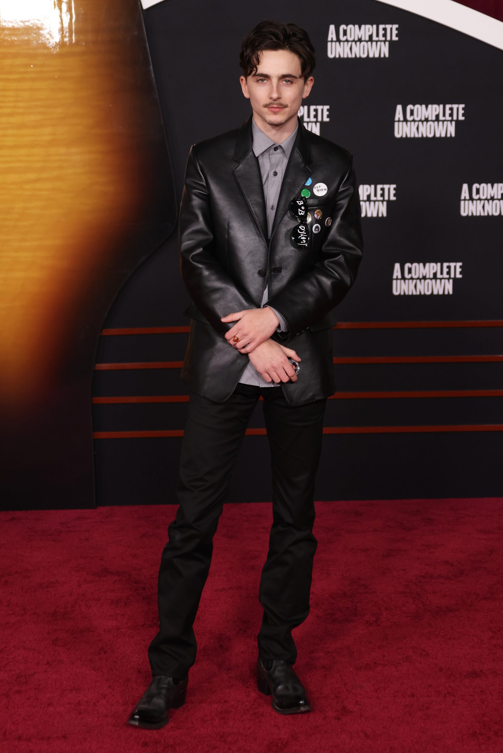 Timothée Chalamet at the Los Angeles premiere of "A Complete Unknown" at the Dolby Theater on December 10, 2024 in Los Angeles, California. (Photo by Michael Buckner/Variety via Getty Images)