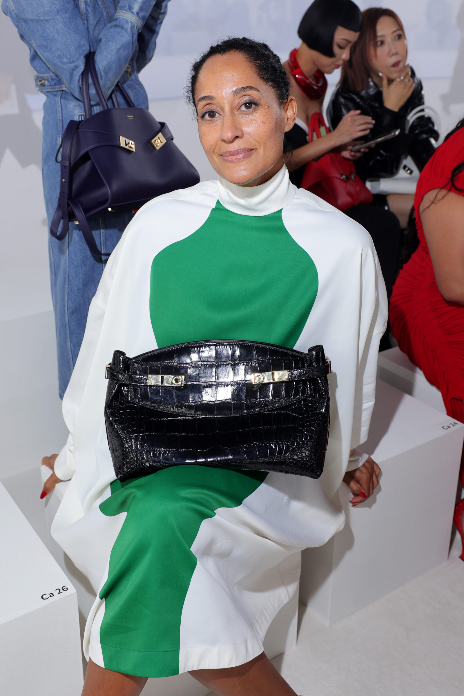 Tracee Ellis Ross attends the Salvatore Ferragamo Spring Summer 2024 fashion show on September 23, 2023 in Milan, Italy. (Photo by Jacopo M. Raule/Getty Images for Salvatore Ferragamo)