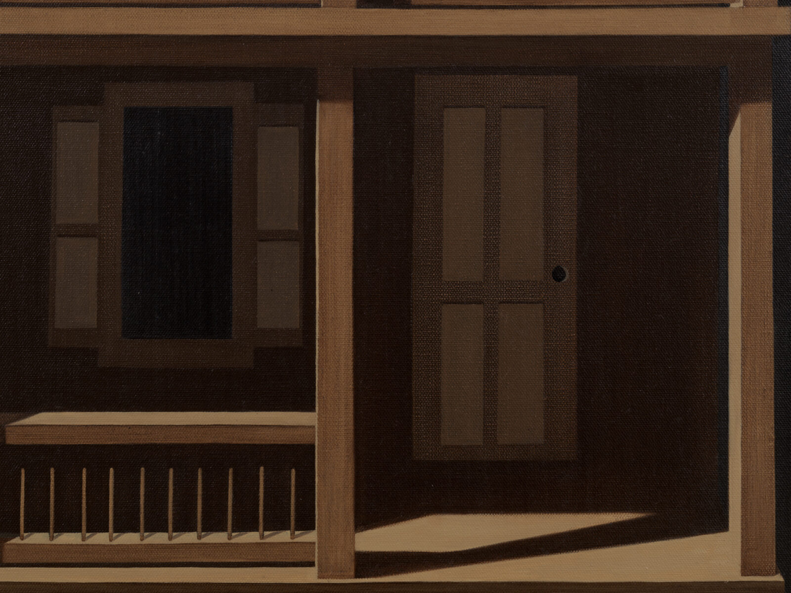 Anna Weyant House Exterior, 2023 (detail) Oil on canvas 48 x 36 x 1 1/2 inches (121.9 x 91.4 x 3.8 cm) © Anna Weyant Photo: Rob McKeever Courtesy Gagosian