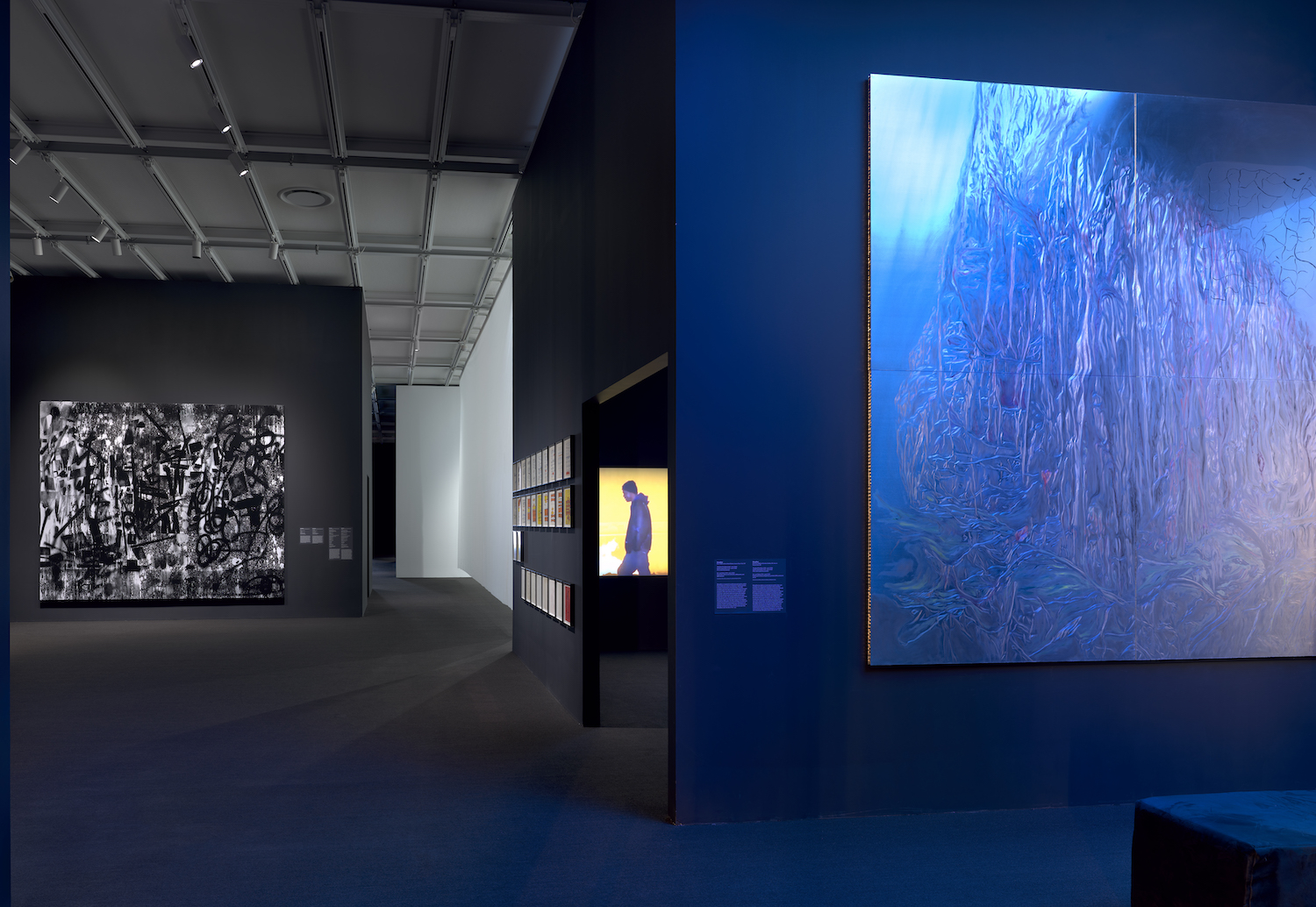 Installation view of Whitney Biennial 2022: Quiet as It's Kept (Whitney Museum of American Art, New York, April 6-September 5, 2022). Photograph by Ron Amstutz Installation view of Whitney Biennial 2022: Quiet as It