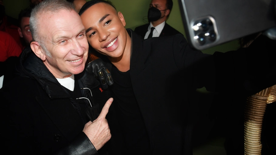 Olivier Rousteing and Jean-Paul Gaultier. VEEREN
